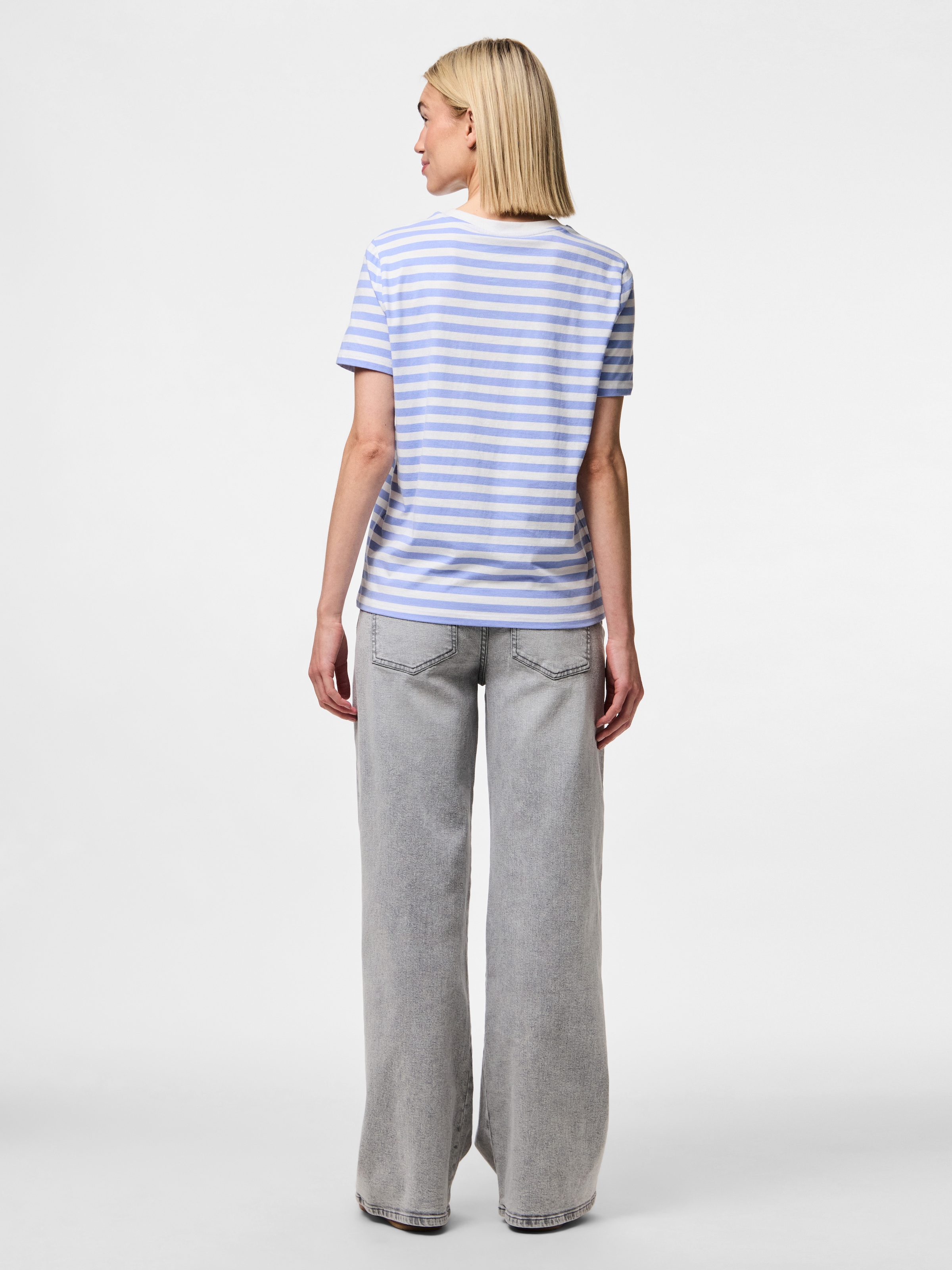 pieces Kurzarmshirt »PCRIA SS TEE STRIPES NOOS BC«