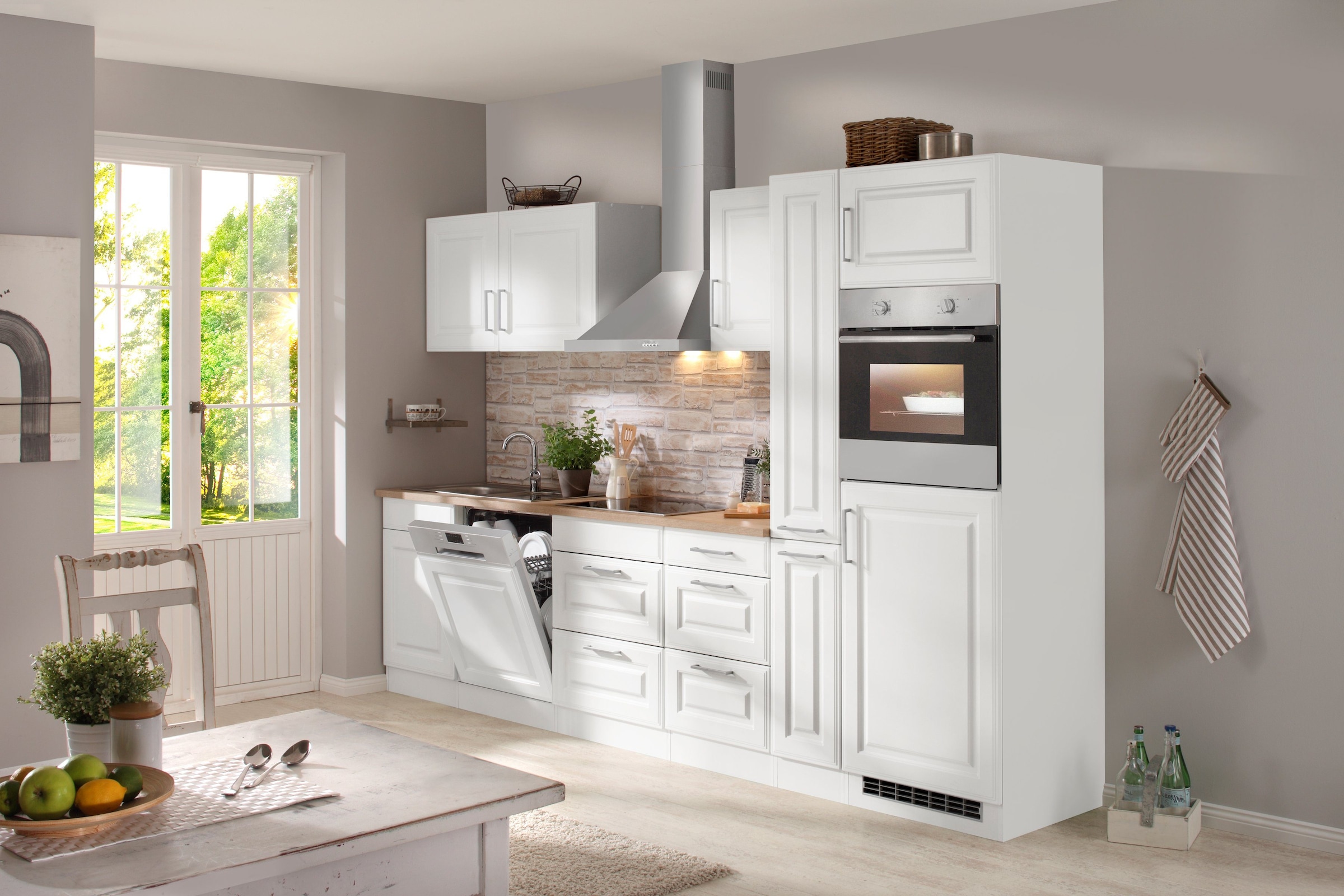 KOCHSTATION Spülenschrank »KS-Stockholm« hochwertige MDF-Fronten