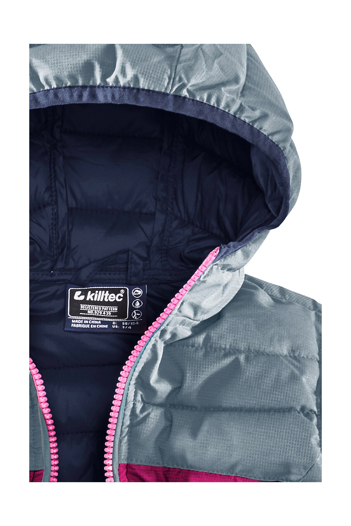 Killtec Steppjacke »Hipsy Mini«, Wasser- und windabweisende Steppjacke im Colourblock-Design