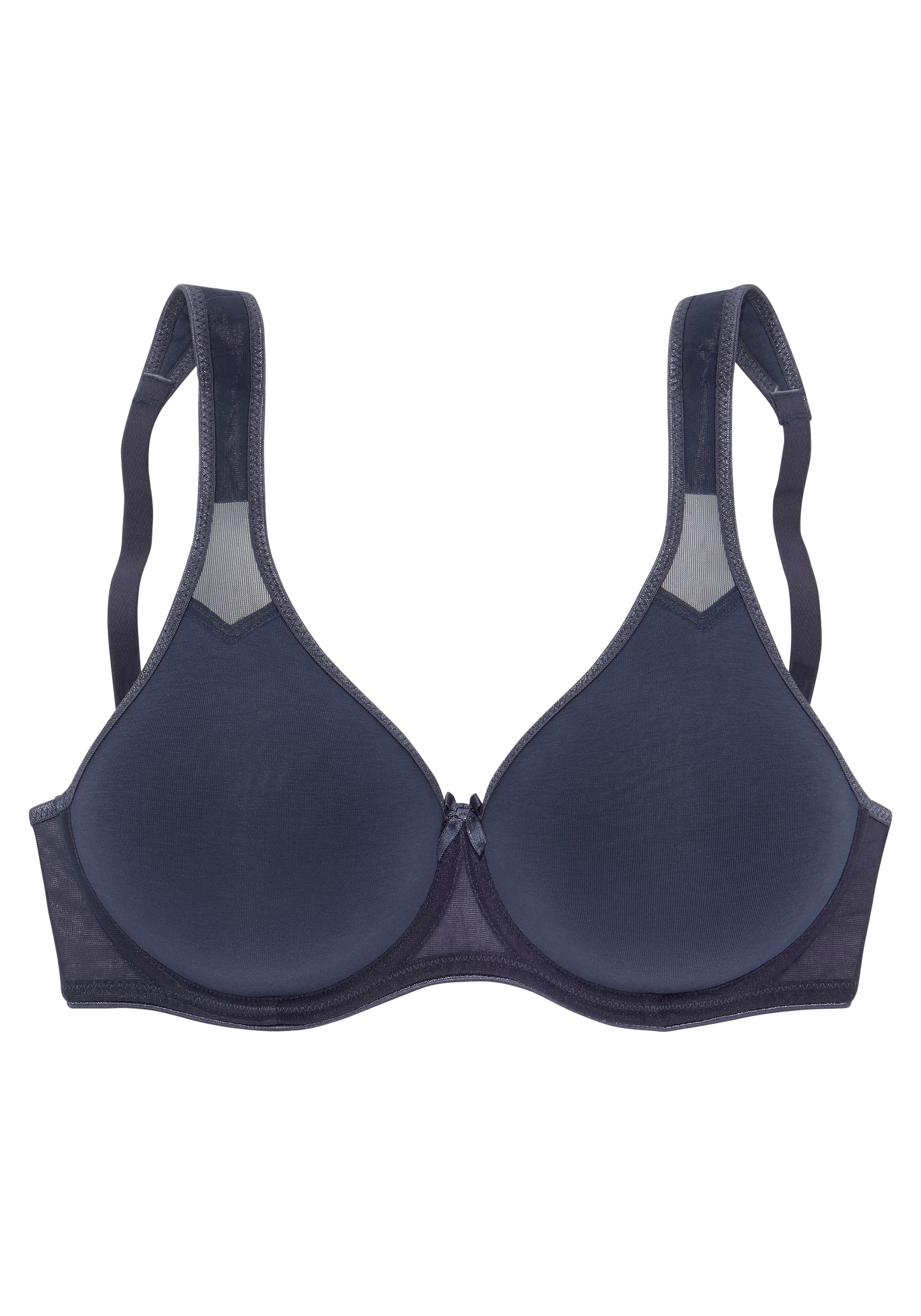 petite fleur T-Shirt-BH mit Bügel und Netzeinsätzen