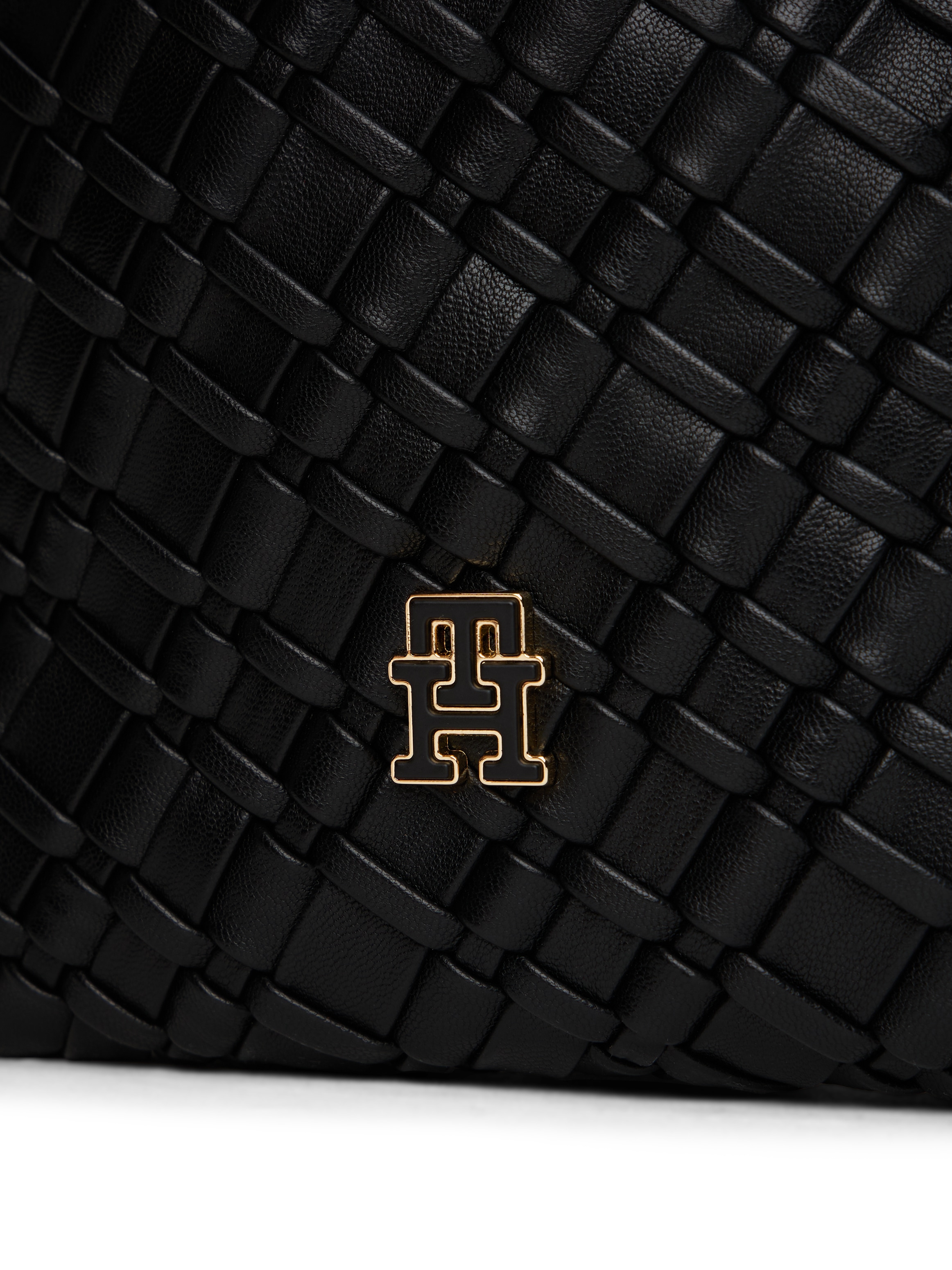 Tommy Hilfiger Umhängetasche »TH BRAIDED CROSSOVER« , Damen Tragetasche, Schultertasche in modischer Flechtoptik