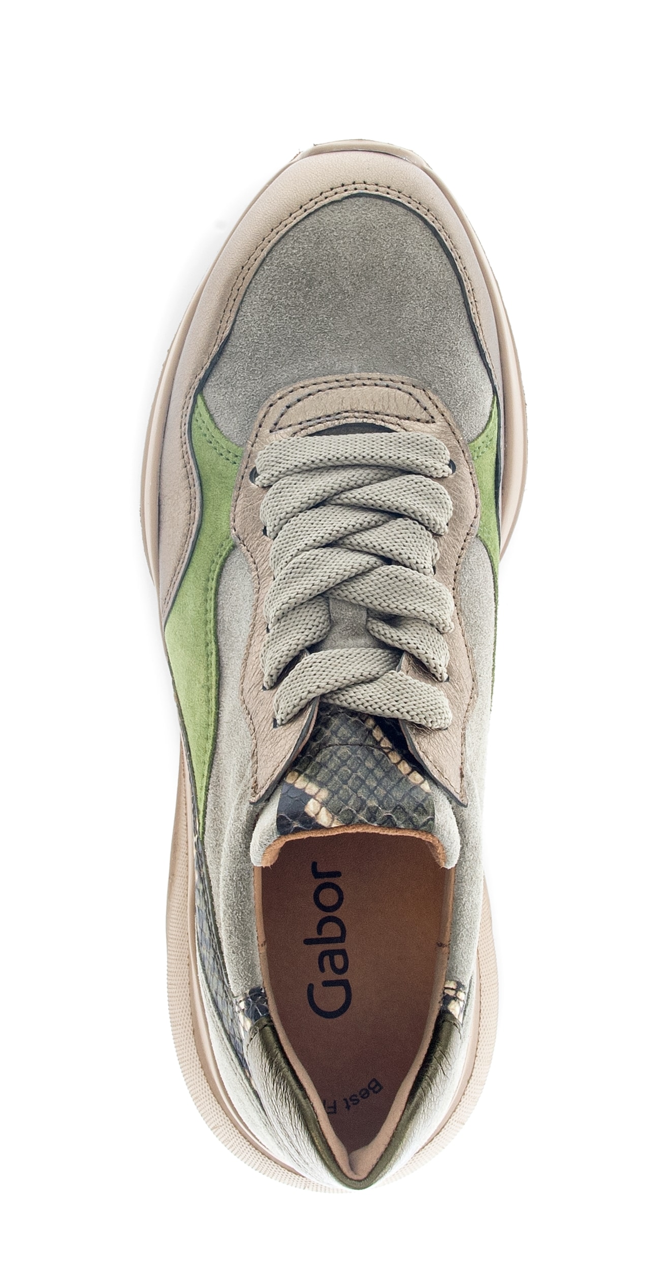 Gabor Plateausneaker, Schnürschuh, Halbschuh mit modischen Kontrastbesätzen