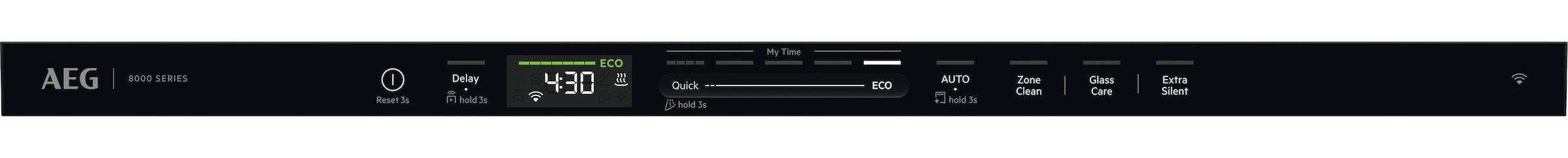AEG vollintegrierbarer Geschirrspüler Serie 8000, 60 cm, WiFi »GI8200B2SO« 14 tlg. Maßgedecke Wasserparende Spülmaschine mit nur 8,4 l kraftvoll gegen Eingebranntes