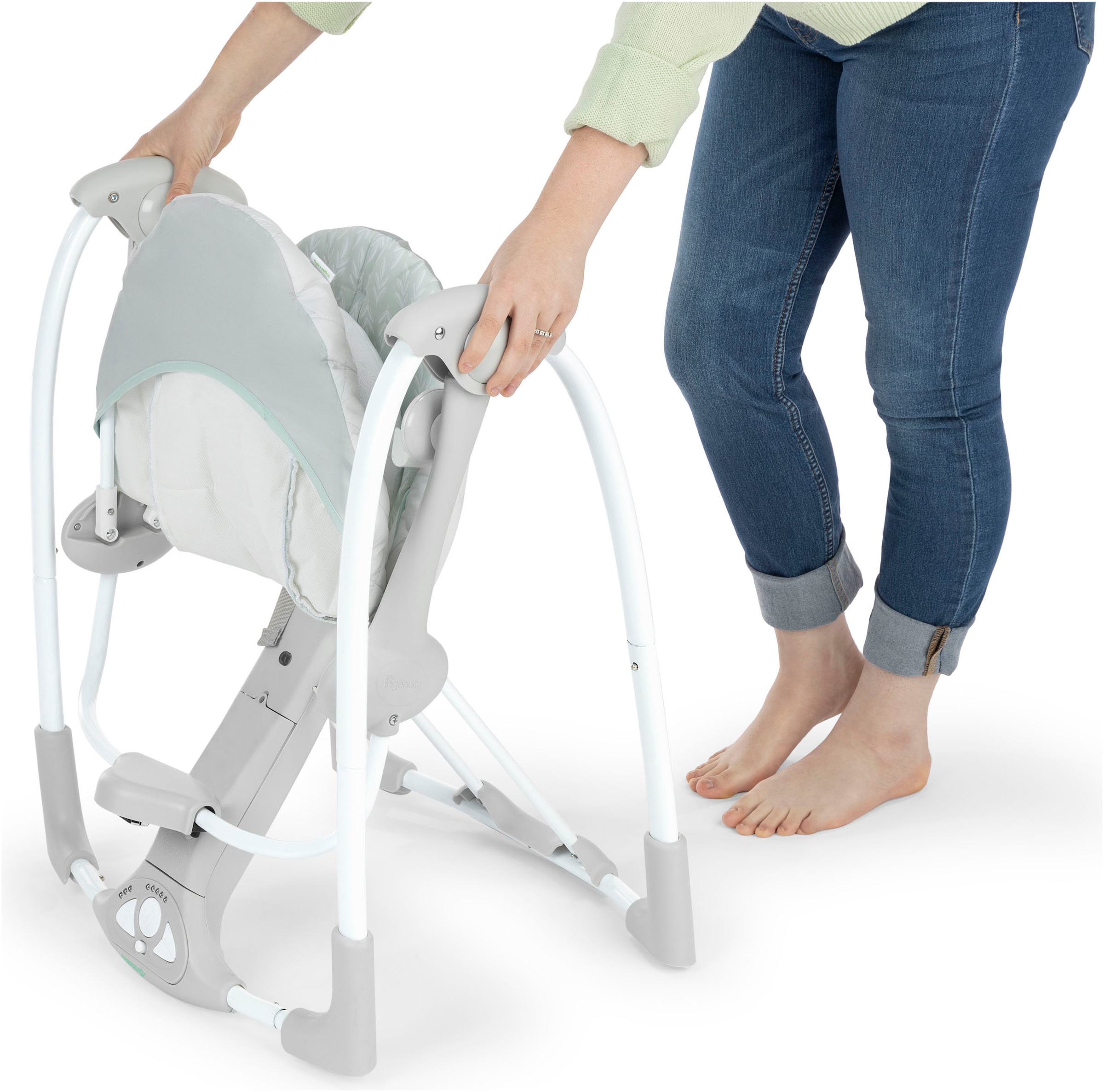 ingenuity Babywippe »Cozy Spot Swing 'n Go Portable Swing« bis 9 kg mit Sound-Effekt