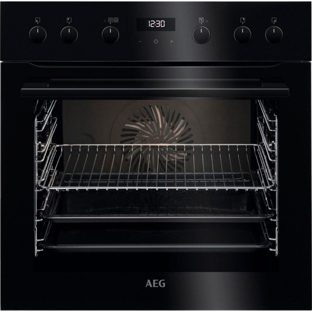 AEG Induktions Herd-Set »HC4133MM1B«, ECS455020B, mit Backauszug, katalytische Reinigung, SteamBake - Feuchtigkeitszugabe