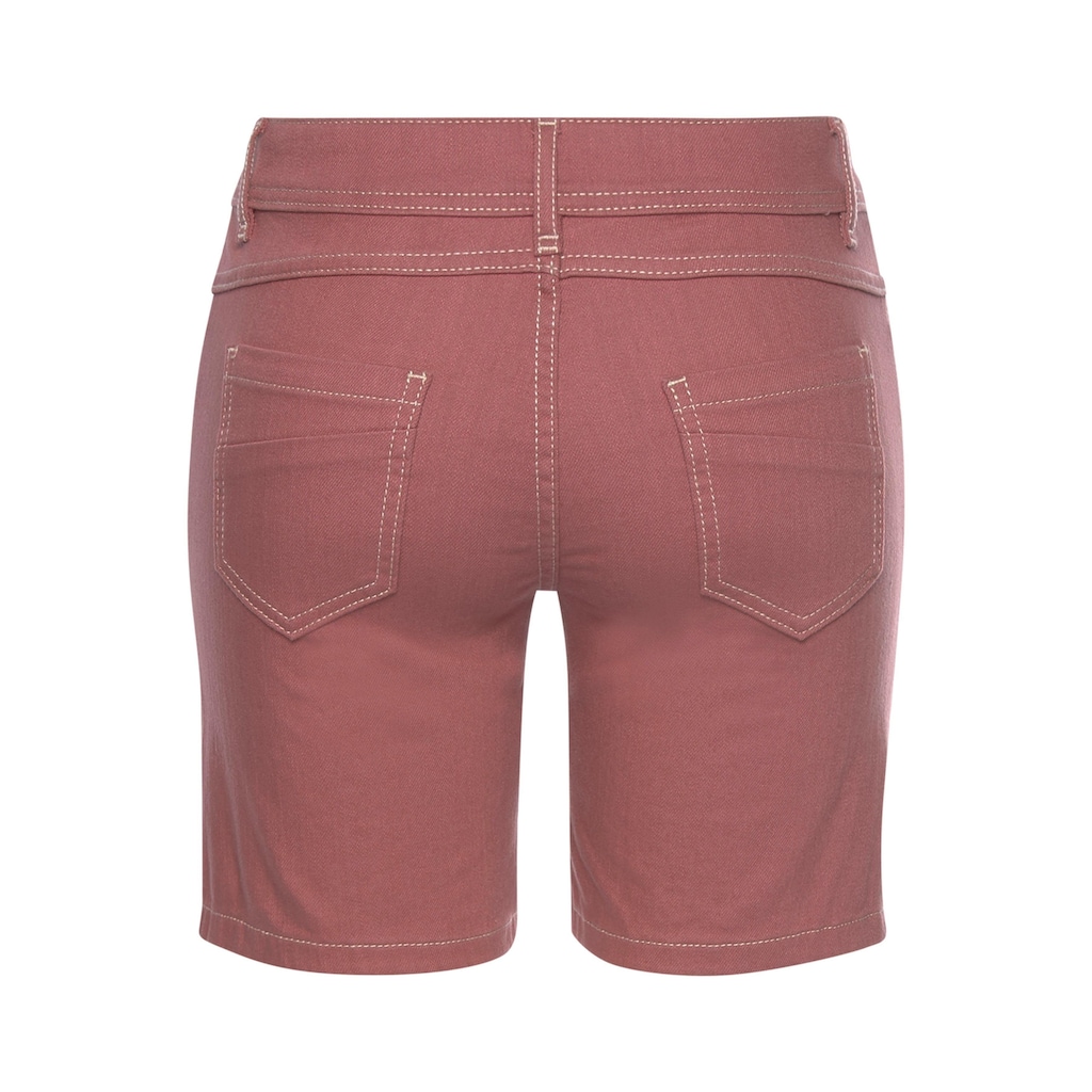 s.Oliver Shorts, mit Stretchanteil, Bermudas zum Krempeln, kurze Hose