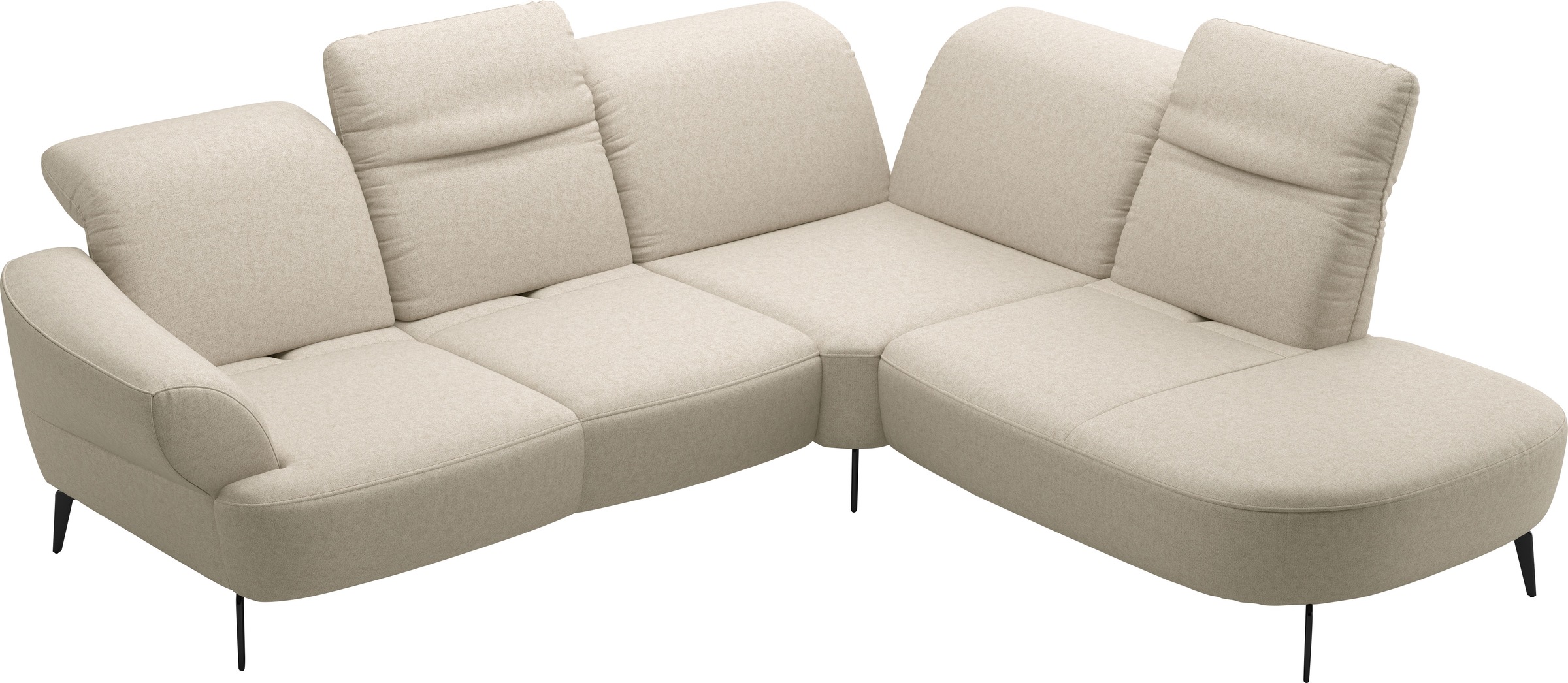 sit&more Ecksofa »Dance«, inkl.System Click&Seat und Sitztiefenverstellung