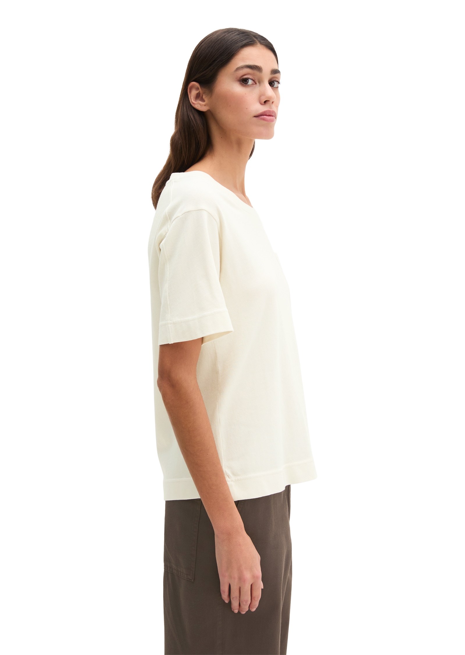 Marc O'Polo T-Shirt loose fit mit aufgesetzter Satin-Tasche