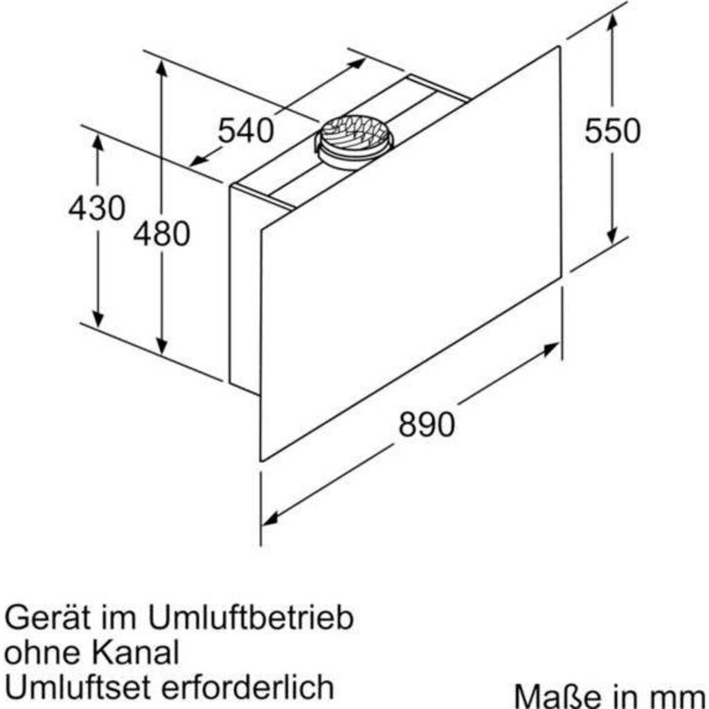 BOSCH Kopffreihaube »DWF97RV60«, Serie 8