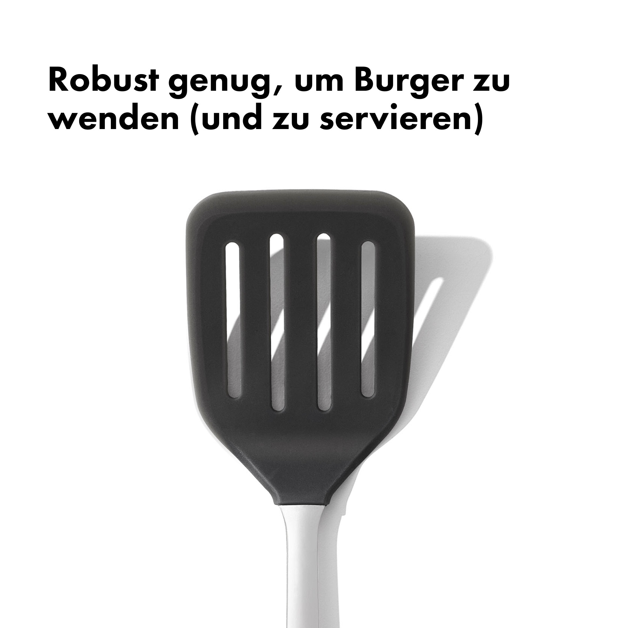 OXO Good Grips Pfannenwender »OXO Silicone Flexible Turner« der Kopf besteht aus hitzebeständigem Silikon
