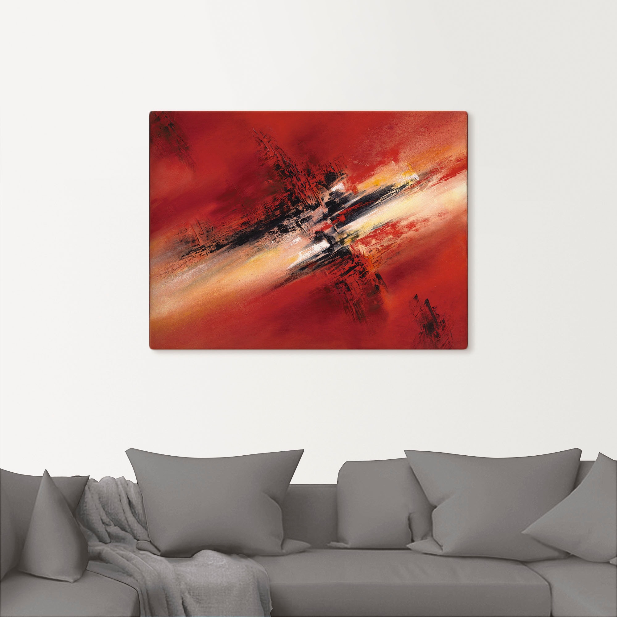 Artland Leinwandbild »Zerstreutheit II« Gegenstandslos 1 Stk. tlg. auf Keilrahmen gespannt