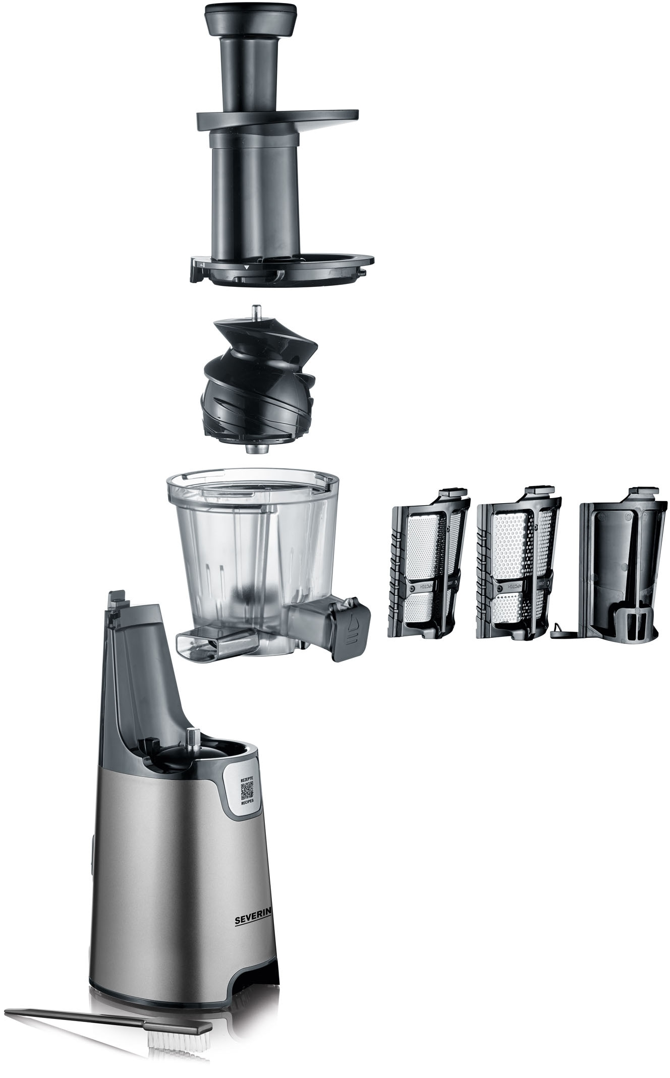 Severin Slow Juicer »ES 3571«, 150 W, für Säfte, Sorbets, Marmelade uvm., mit Easy-Clean Konzept