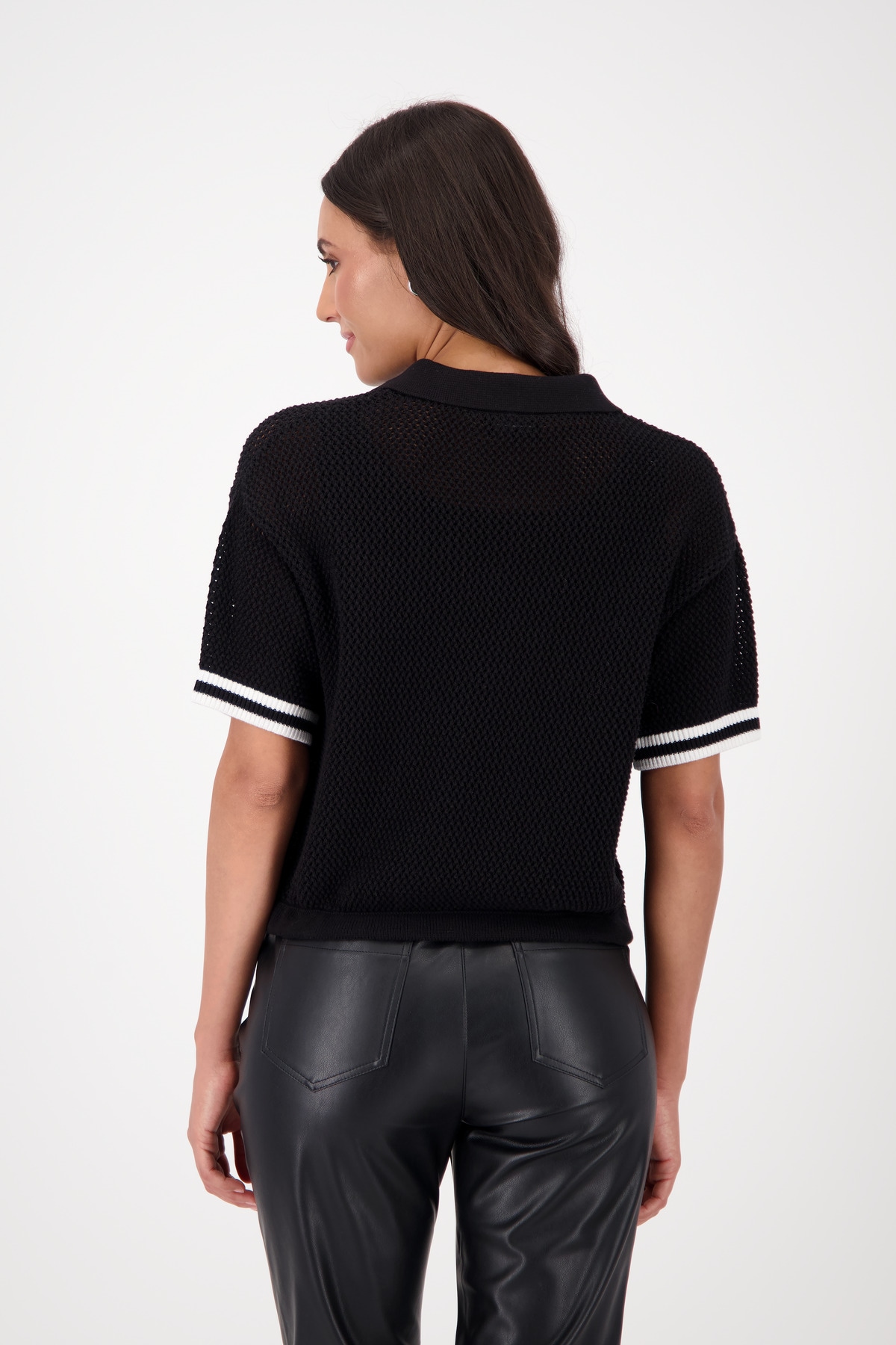 Monari Ajourpullover »Pullover Ajour«, Mit Rundhalsausschnitt