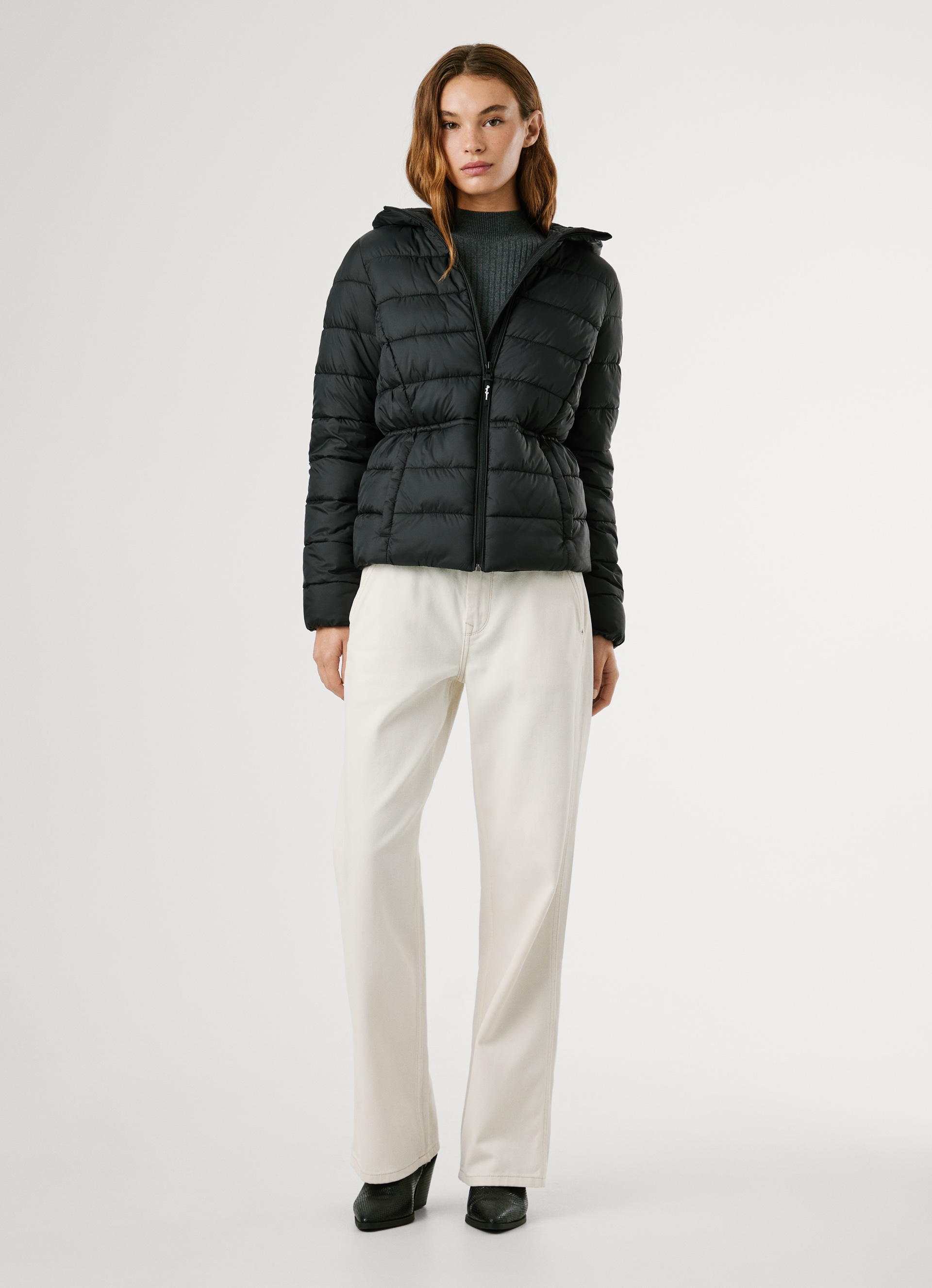 Pepe Jeans Steppjacke »SALLY SHORT«, mit Kapuze, tailliert, mit verstellbarem Kordelzug