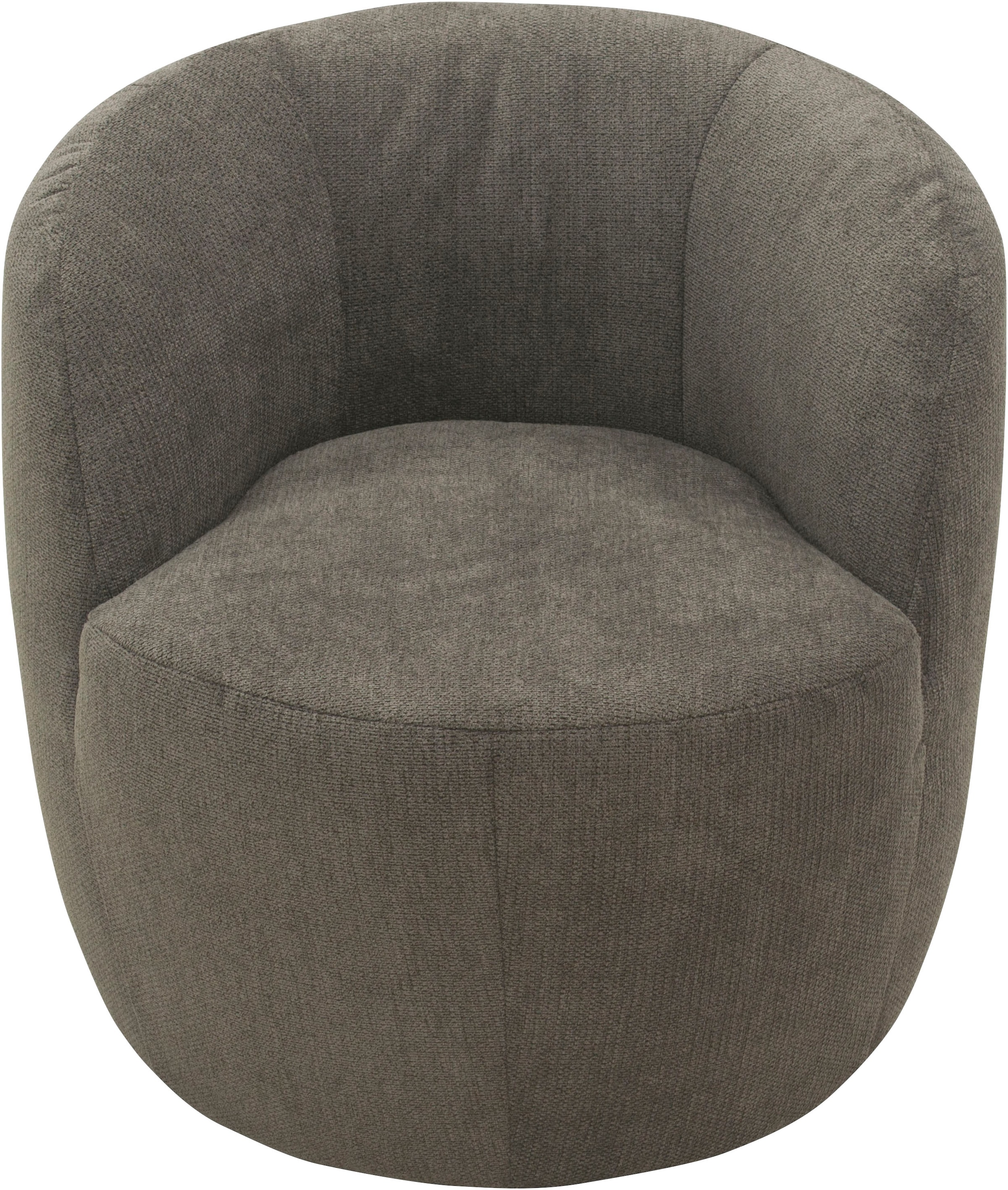 DOMO collection Sessel »Obidos moderner Loungesessel«, Struktur weich, schlammfarben