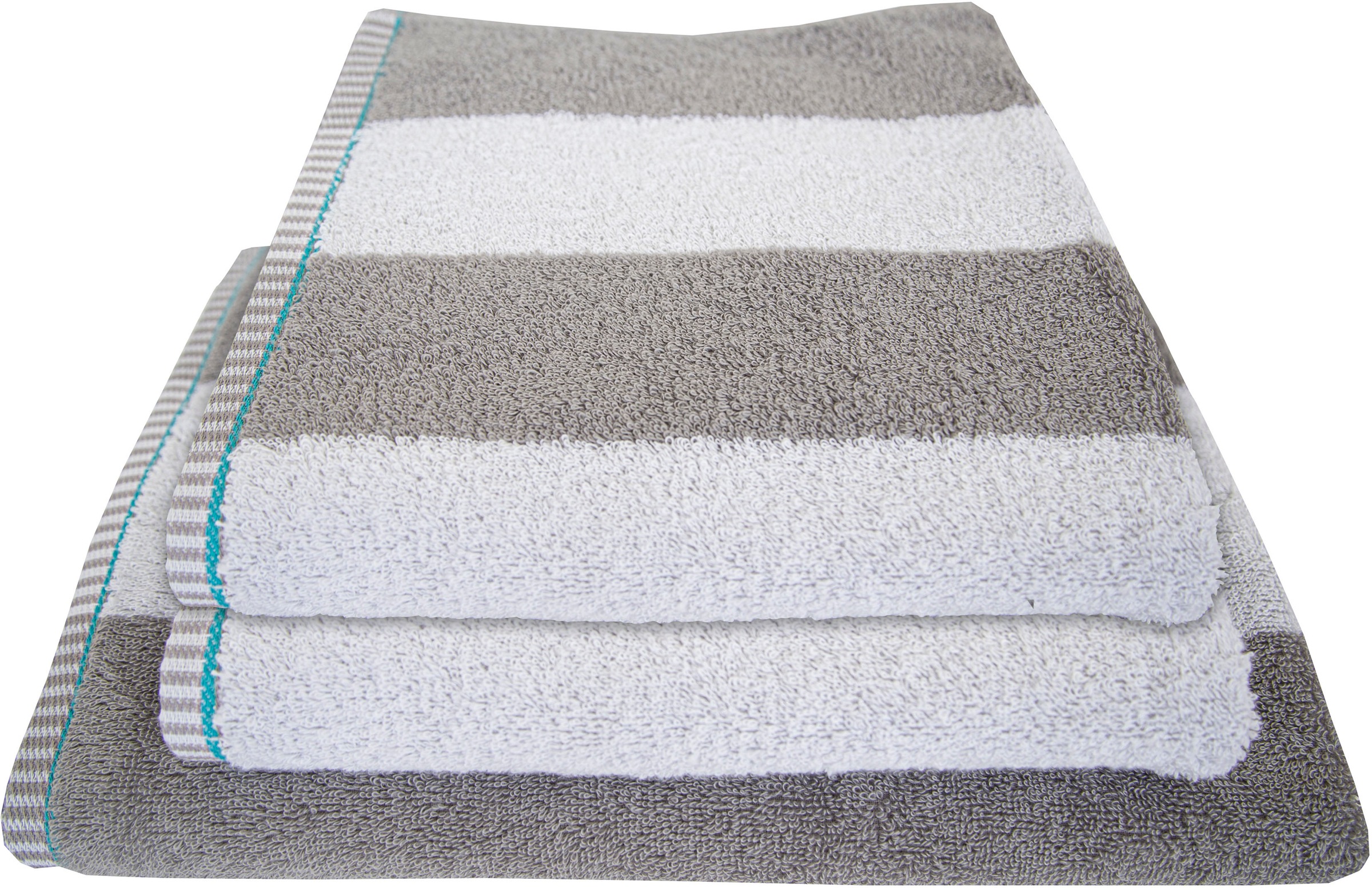Dyckhoff Handtuch Set »Maritim, Block Stripe«, Set, 3 tlg., Frottier, 2 Handtücher (50x100cm), 1 Duschtuch (70x140cm)