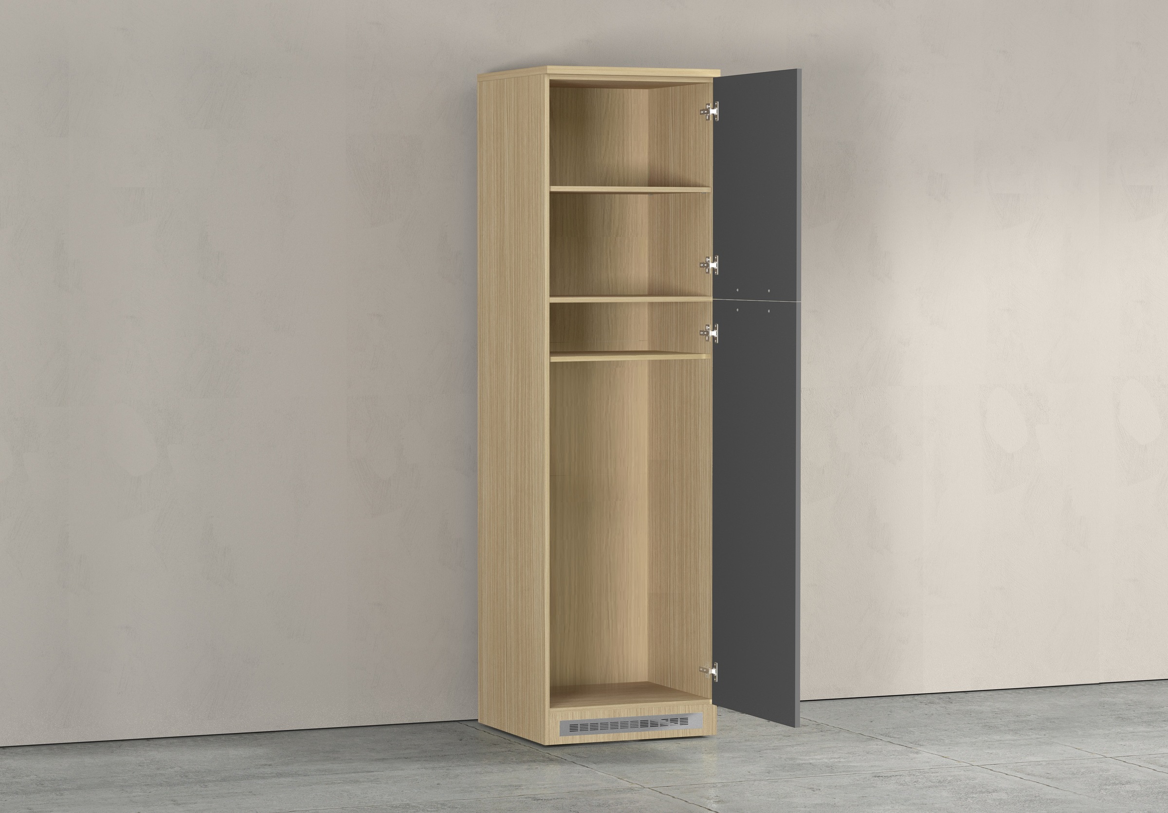 KOCHSTATION Kühlumbauschrank »Luna, Kühlschrank-Umbau, Einbauschrank für Kühlschrank, Made in Italy« B/T/H: 60×60×214,5 cm, für zwei Kühlschrankhöhen vorbereitet