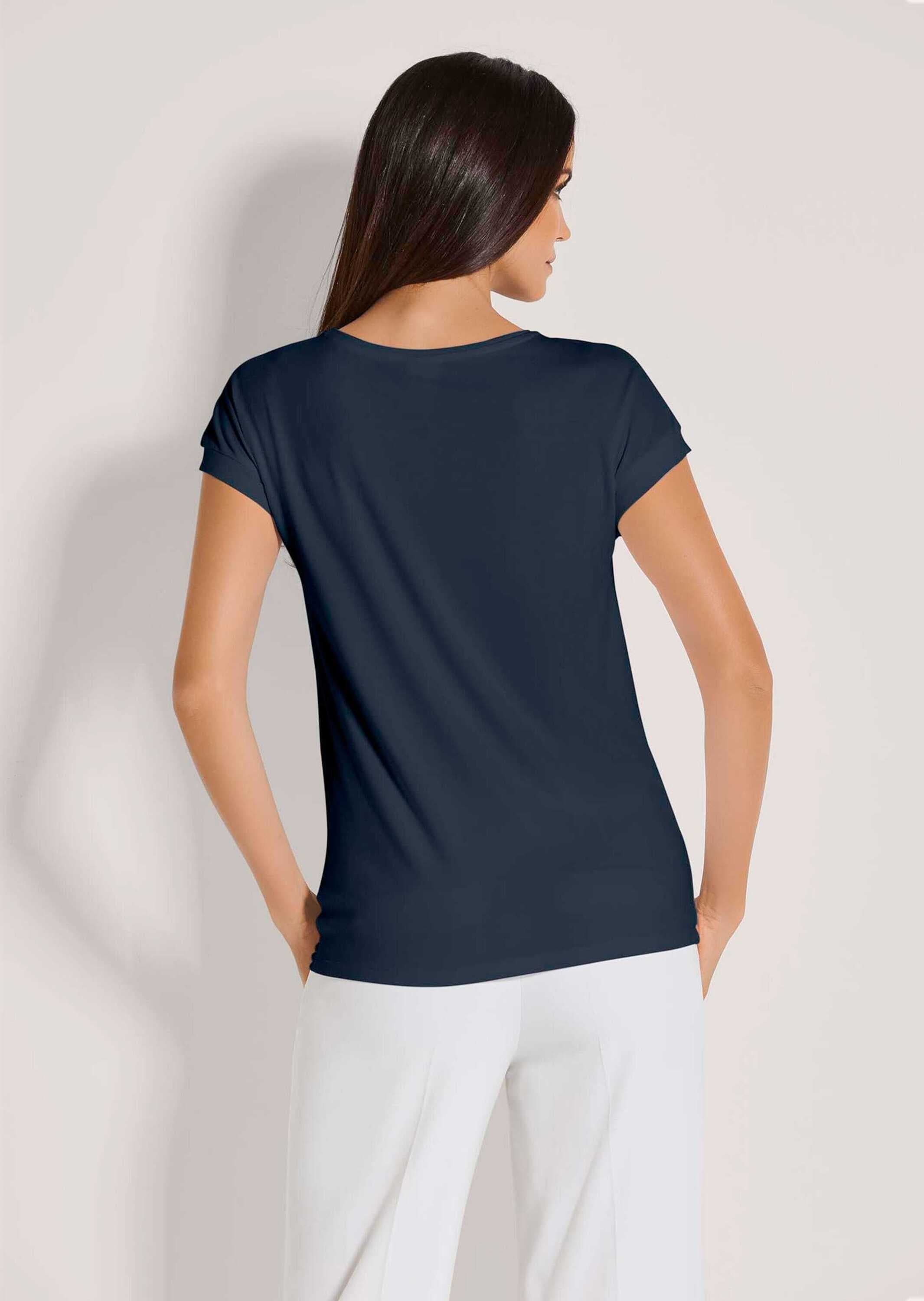 MADELEINE Kurzarmshirt »Jerseybluse Elegantes Viskose-Oberteil« Viskose Jersey