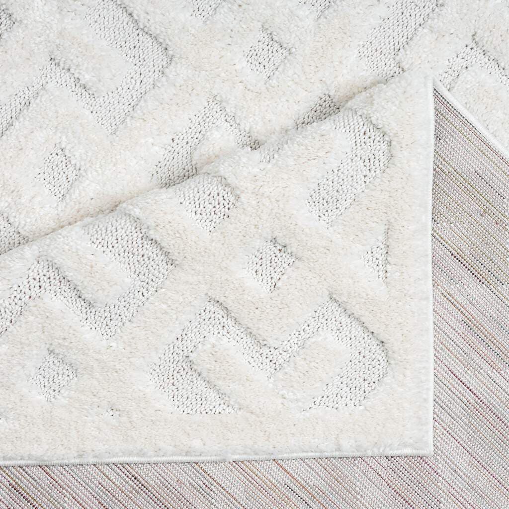 Carpet City Hochflor-Teppich »FOCUS737«, rechteckig, Boho-Teppich, Hochtief-Muster/ 3D-Effekt, für Wohnzimmer, Schlafzimmer