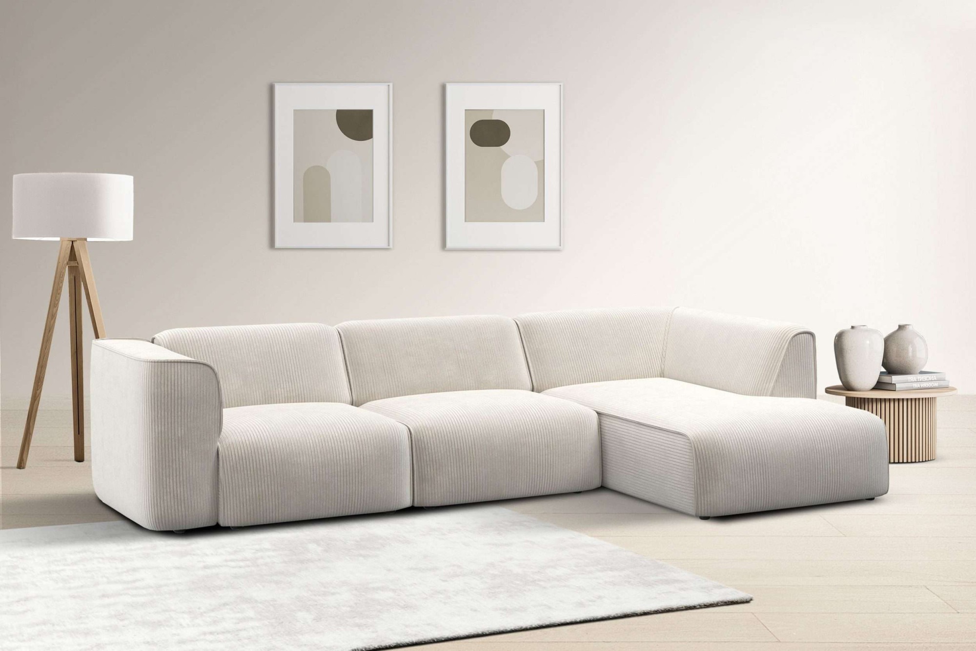 OTTO home Ecksofa »Merid L-Form, B: 295 cm - OTTO. Verlässliche Qualität.« jederzeit durch Module erweiterbar