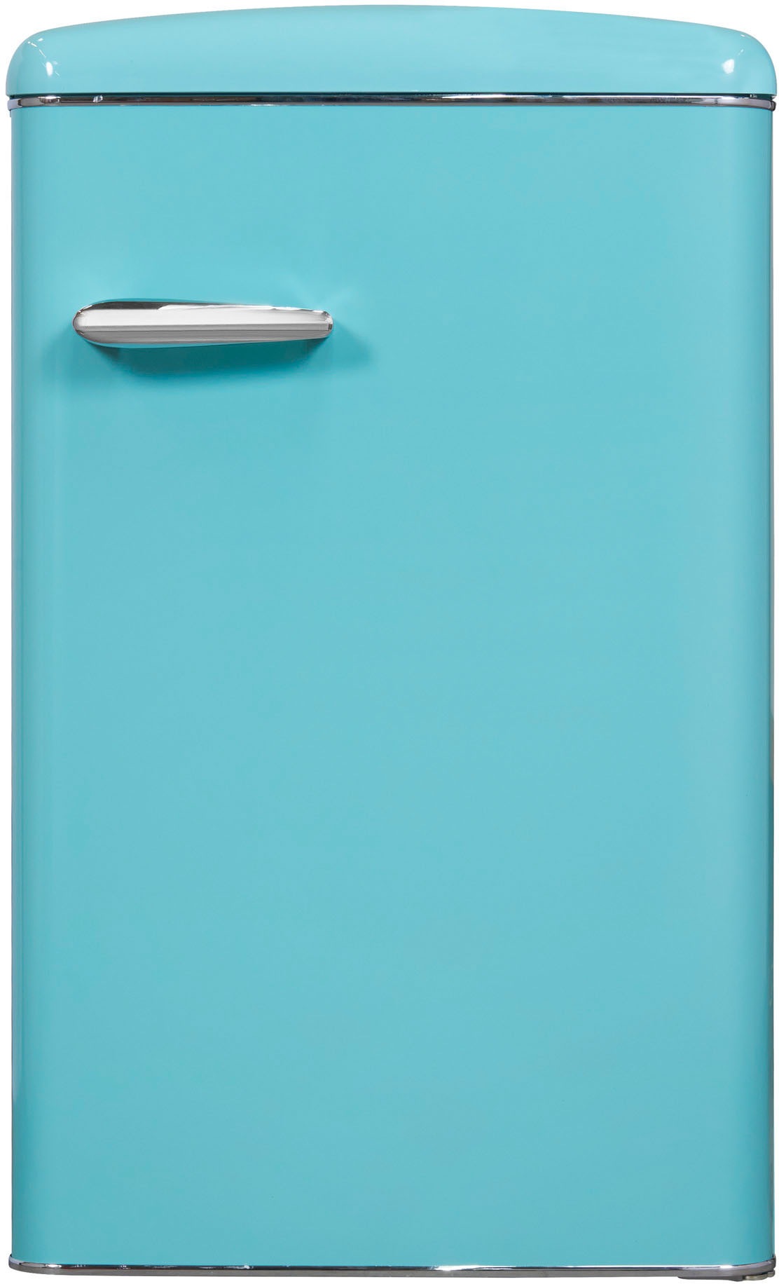exquisit Kühlschrank »RKS120-V-H-160F taubenblau«, 122 L Volumen