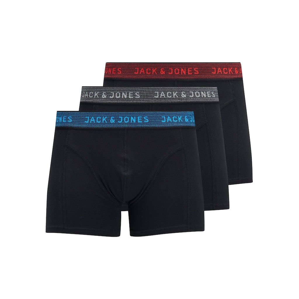 Jack & Jones Junior Boxershorts »JACWAISTBAND TRUNKS 3 PAC«, (Packung, 3 St.)