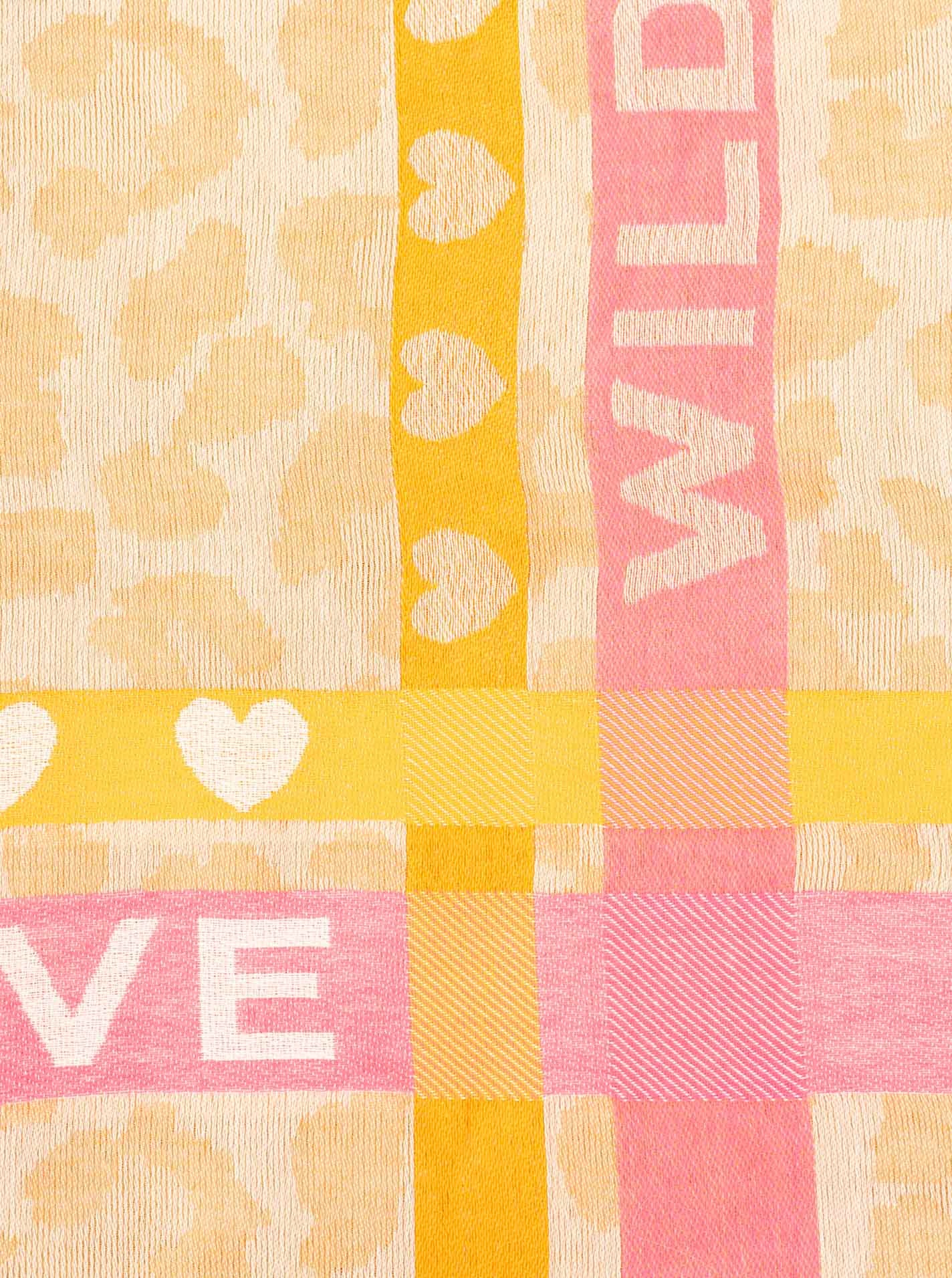 Zwillingsherz Schal »"Wild Love"« trendiger Schal mit Herzen und Schriftzug