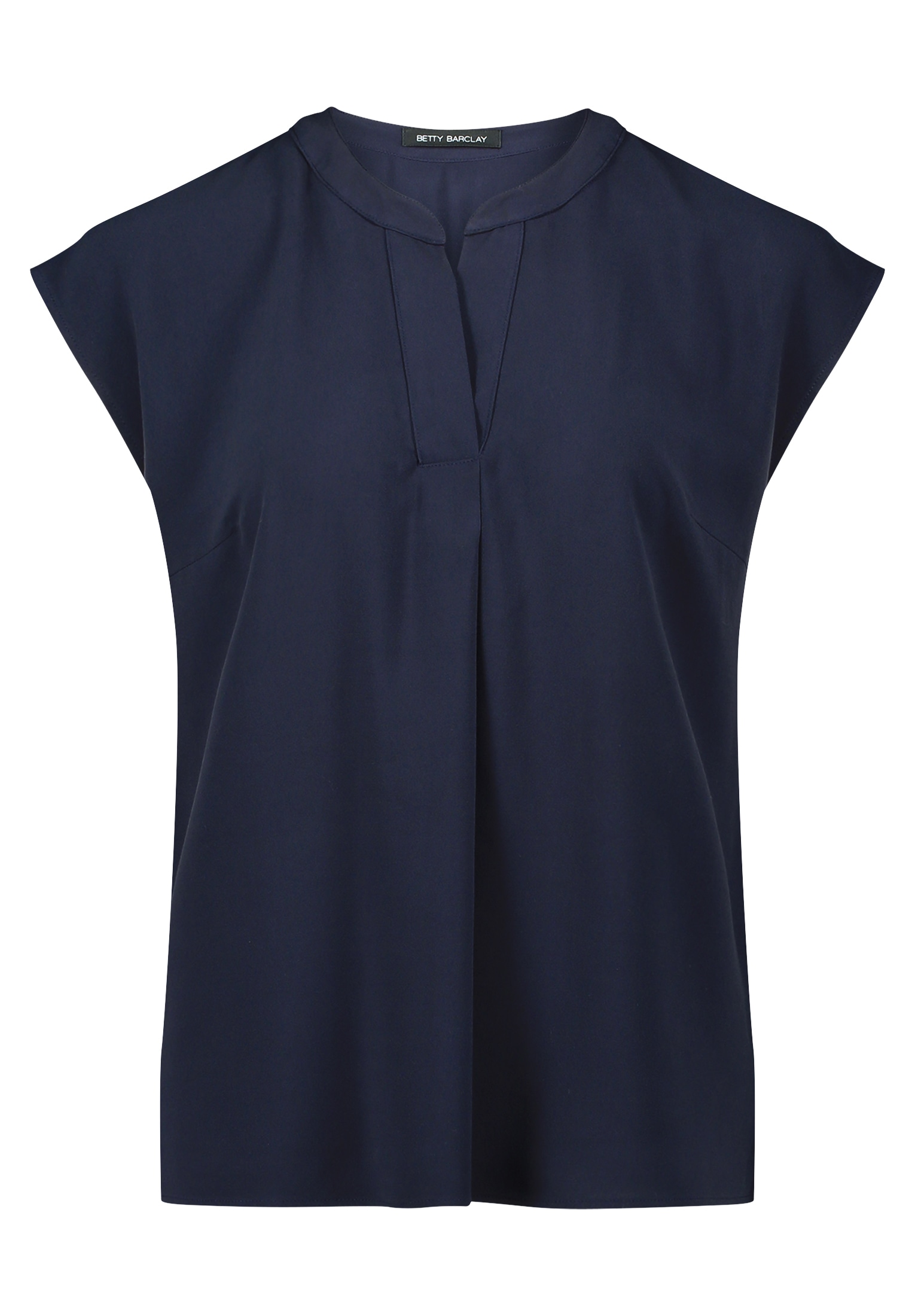 Betty Barclay Damen Schlupfbluse »Schlupfbluse unifarben« in blau, Größe 40