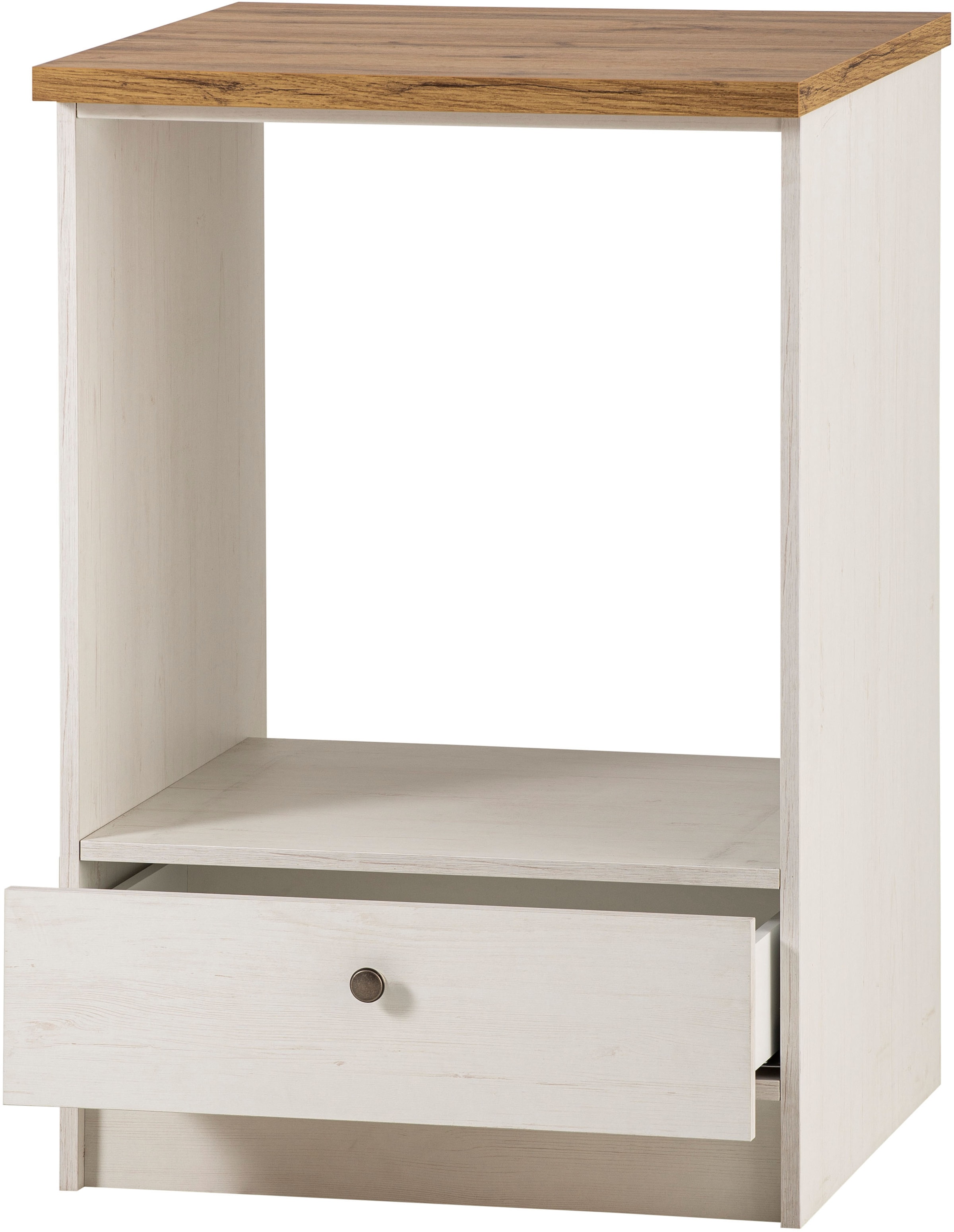 KOCHSTATION Herdumbauschrank »KS-Westminster, Herdumbau, Unterschrank, Ofenschrank, Küchenschrank«, Breite 63 cm, Nischenmaß B/T/H 56,8/62,5/58,8 cm, mit 1 Schubkasten