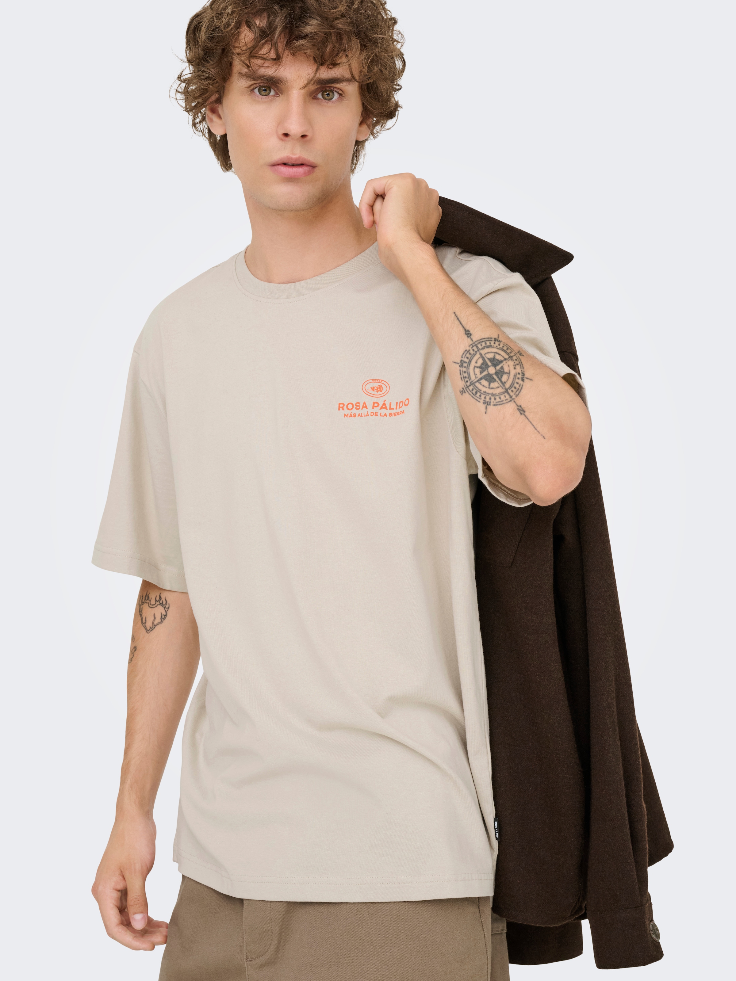 ONLY & SONS T-Shirt »ONSFRANK RLX SS TEE NOOS« Baumwolle, relaxed fit