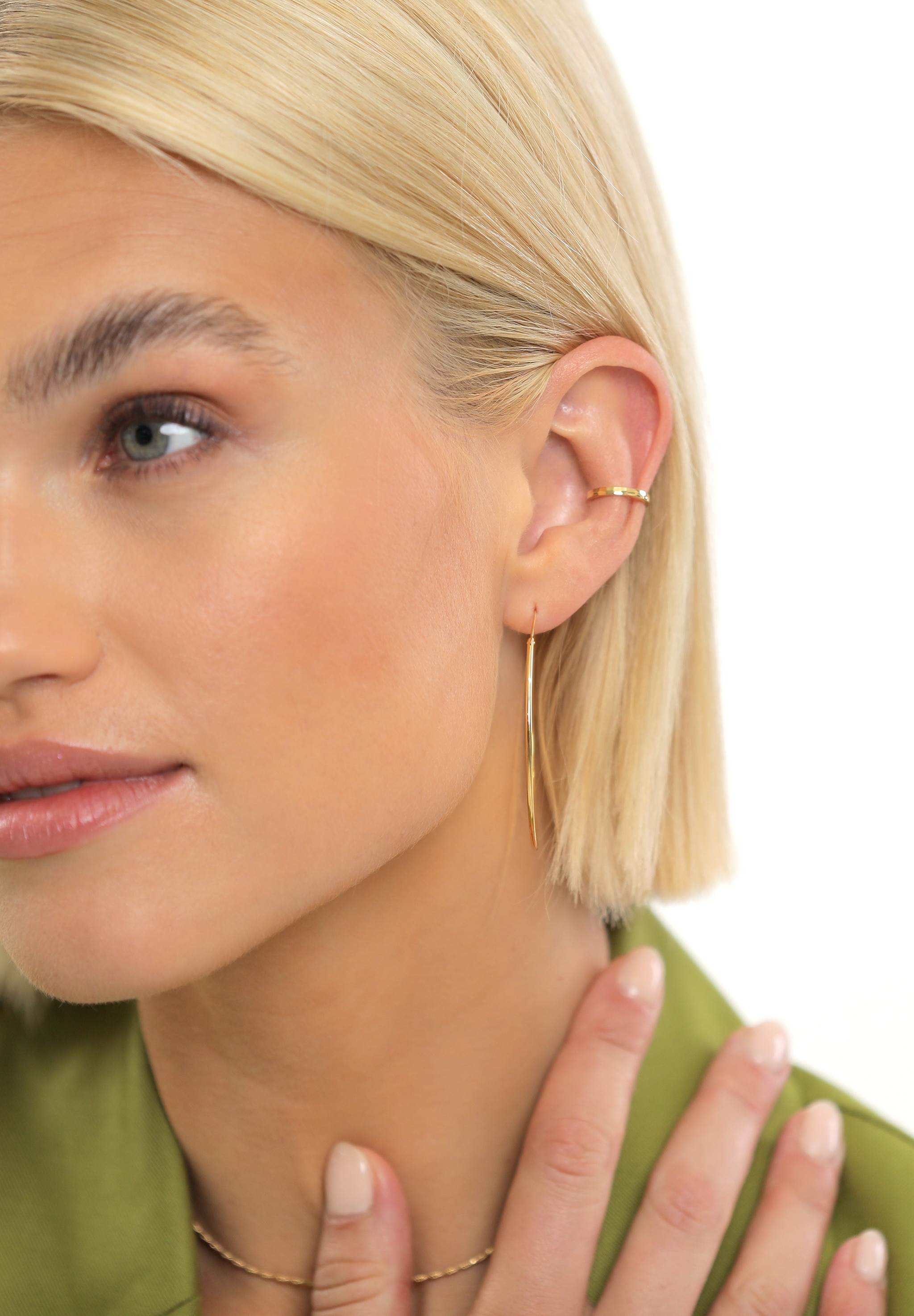 Elli Paar Creolen »Ohrringe Creolen Rund Basic Klassisch 925 Silber«