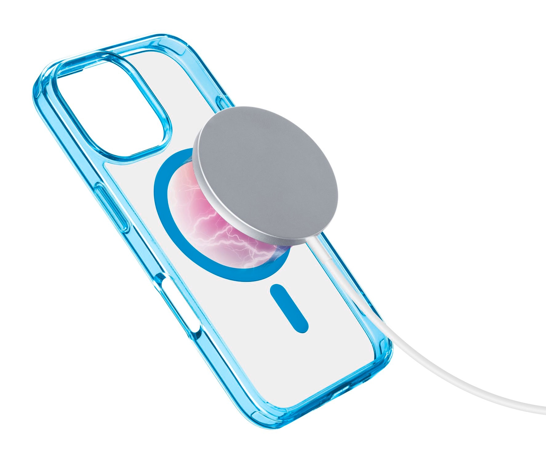 Cellularline Handyhülle »Iconic MAG MagSafe Case für Apple iPhone 16 Pro«, Backcover, Schutzhülle, Handyschutzhülle, Case, Schutzcase, stoßfest