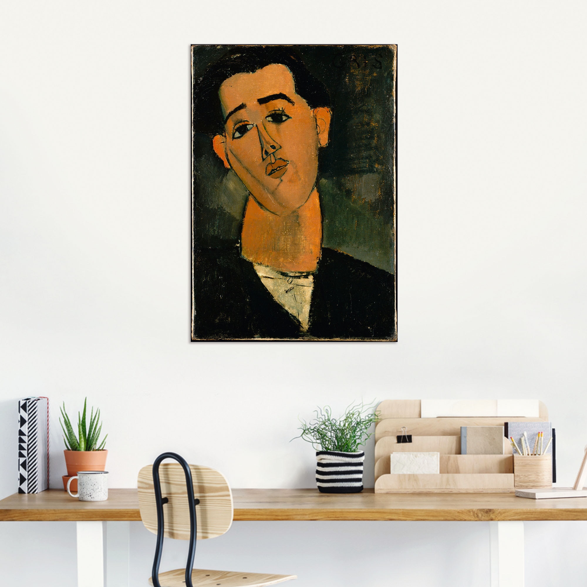 Artland Wandbild »Porträt von Juan Gris«, Historische Persönlichkeiten, (1 St.), als Alubild, Leinwandbild, Wandaufkleber oder Poster in versch. Größen