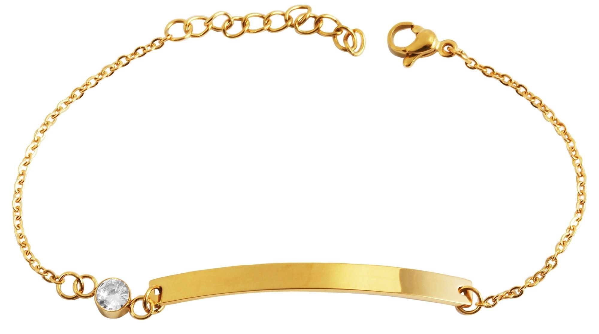 Adelia´s Armband »Damen Armband aus Edelstahl 17 cm«