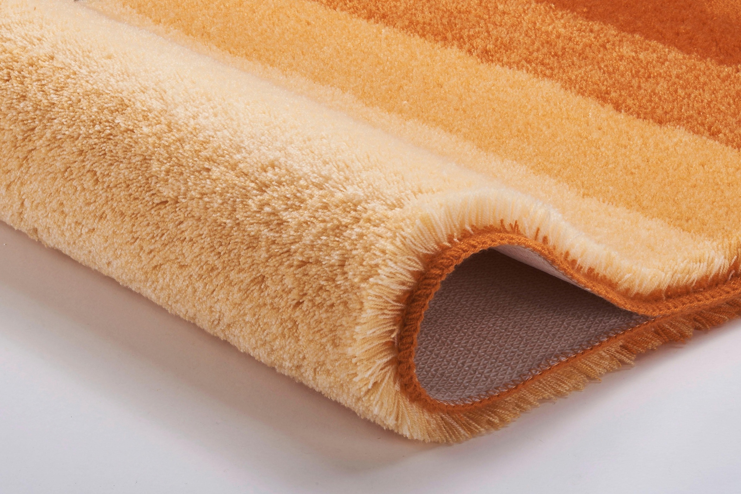 MEUSCH Badematte »Palace«, rutschhemmend beschichtet, fußbodenheizungsgeeignet, Badteppich, gestreift, mit Farbverlauf, waschbar