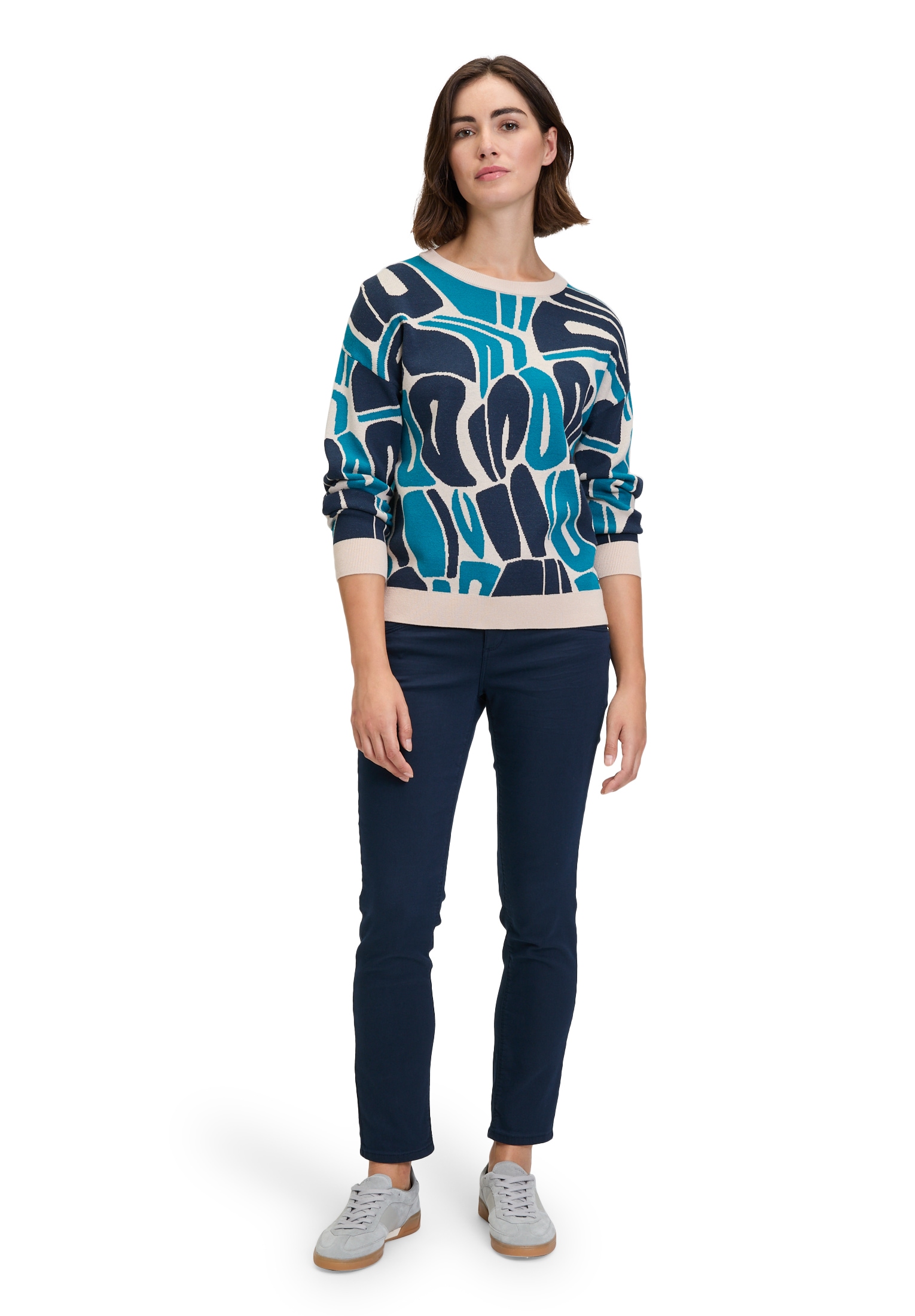 Betty&Co Strickpullover »Strickpullover mit Jacquard«