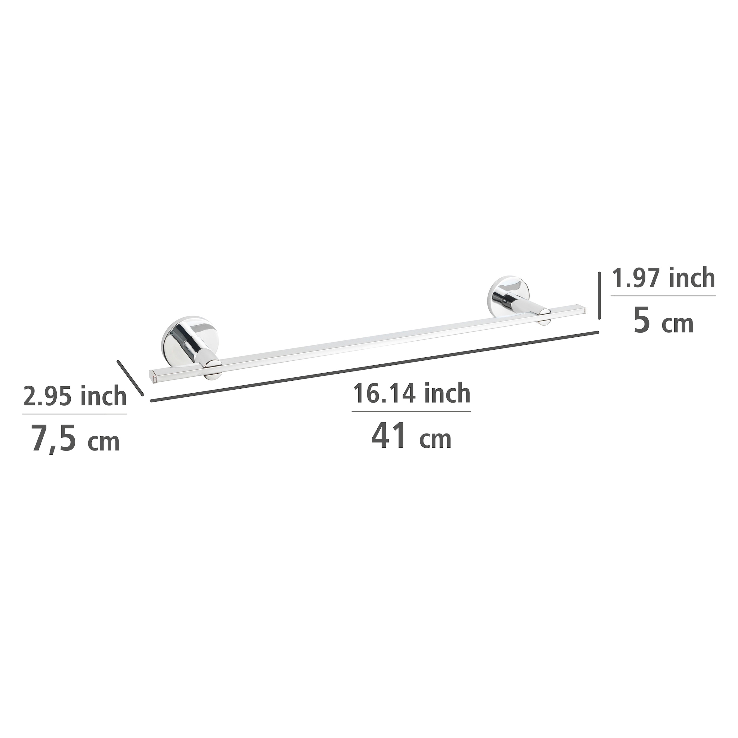 WENKO Handtuchstange »UV-Loc® Isera«, befestigen ohne Bohren