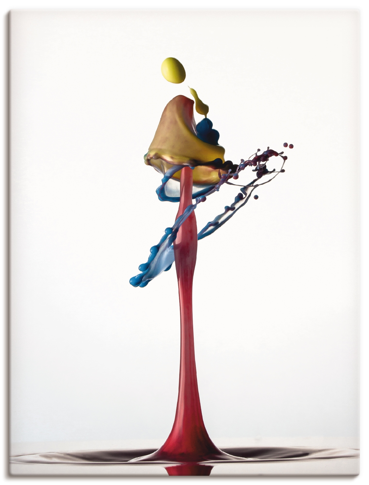Artland Wandbild »Wassertropfen 3 Farben«, Gegenstandslos, (1 St.), in vielen Größen & Produktarten - Alubild / Outdoorbild für den Außenbereich, Leinwandbild, Poster, Wandaufkleber / Wandtattoo auch für Badezimmer geeignet