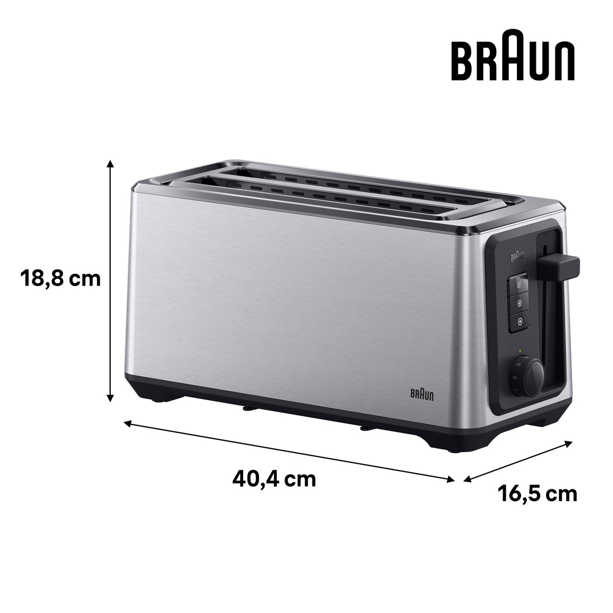 Braun Toaster »HT 5220 BK HT 5220 BK« 1470 W