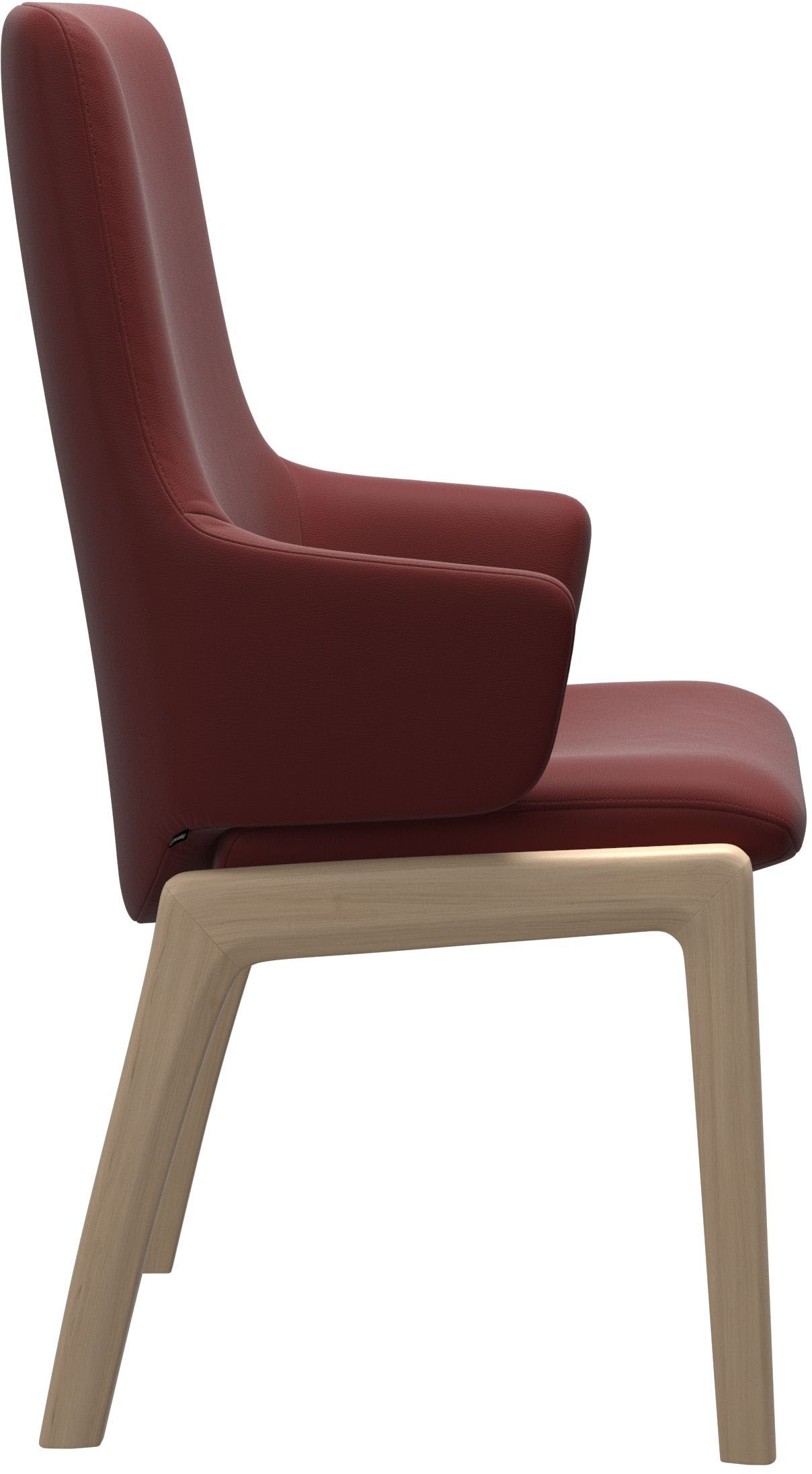 Stressless® Polsterstuhl »Laurel«, Leder PALOMA, High Back mit Armlehne, Größe L, mit abgerundeten Beinen in Eiche