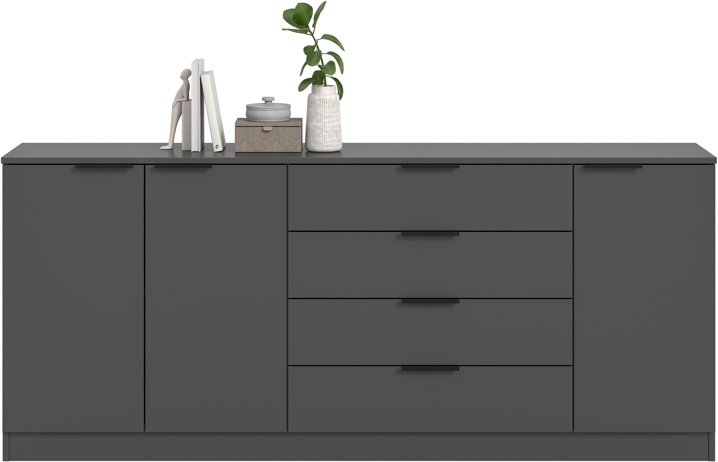 Home affaire Sideboard »SKARDE, Breite 185 cm, 4 Schubkästen, 3 Türen, viel Stauraum« in verschiedenen Farben und Breiten erhältlich, individuell einsetzbar,  Kommode, Anrichte, Schubkastenkommode, Schuhschrank, Schrank