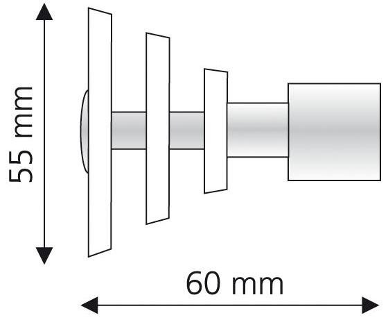 Liedeco Gardinenstangen-Endstück »Luna«, (Set, 2 St.), für Gardinenstangen Ø 16 mm