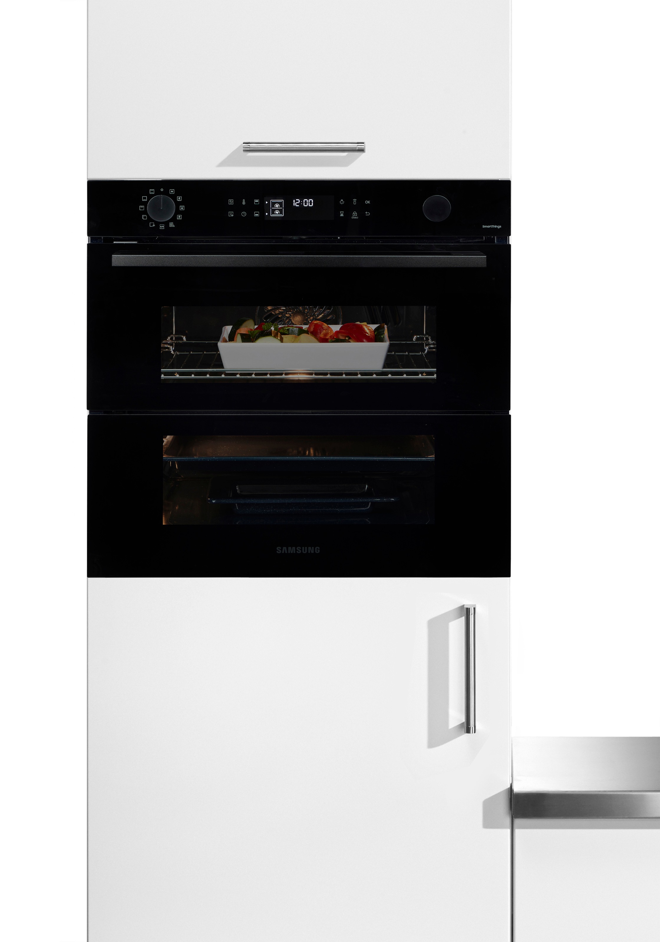 Samsung Einbaubackofen Serie 4 »NV7B45502AK/U1« mit Pyrolyse-Selbstreinigung Dual Cook Flex – Ein Ofen. Zwei Garräume. Flexible Tür.