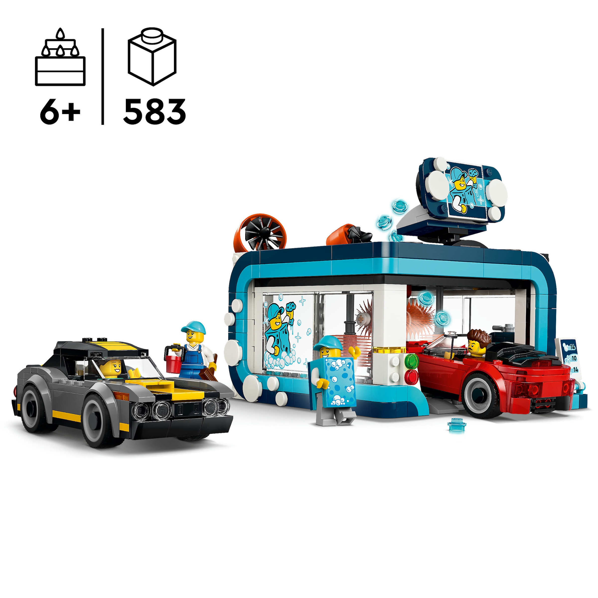 LEGO® Konstruktionsspielsteine »Waschstraße (60497), LEGO City« Made in Europe
