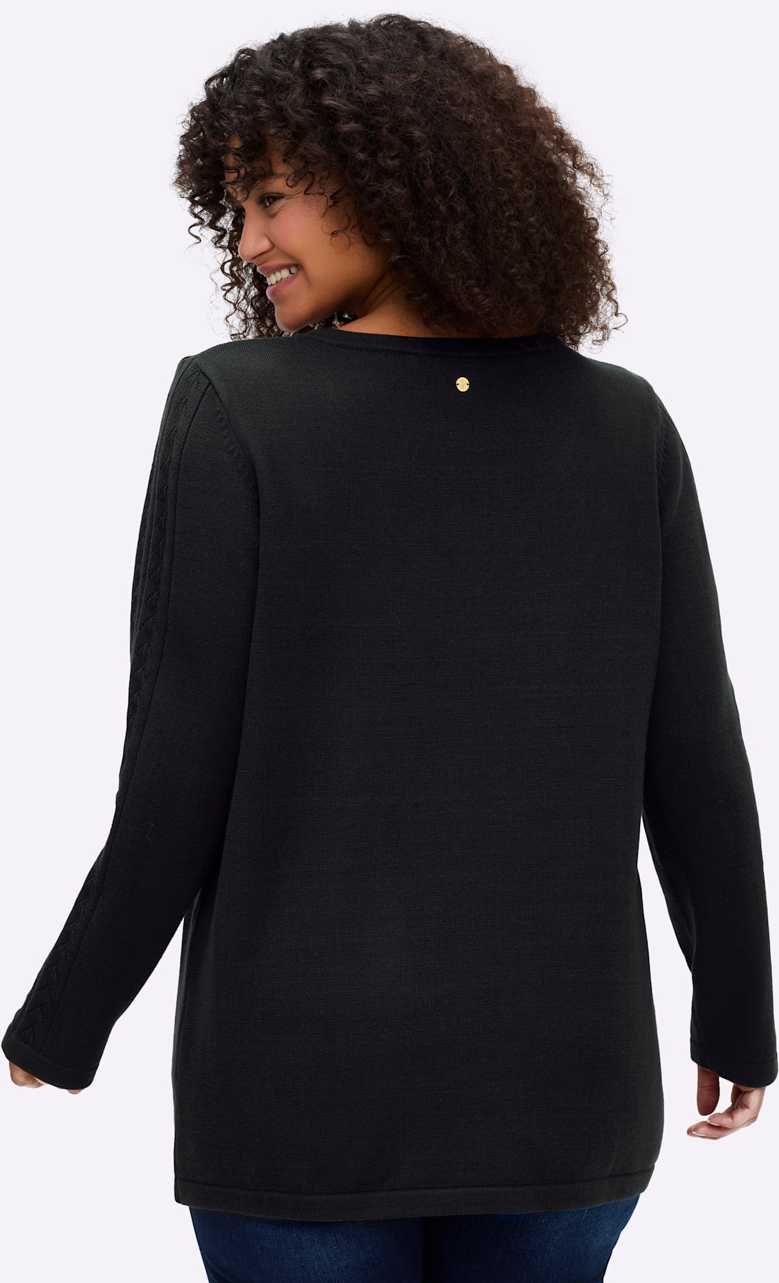 Sheego V-Ausschnitt-Pullover »Pullover«