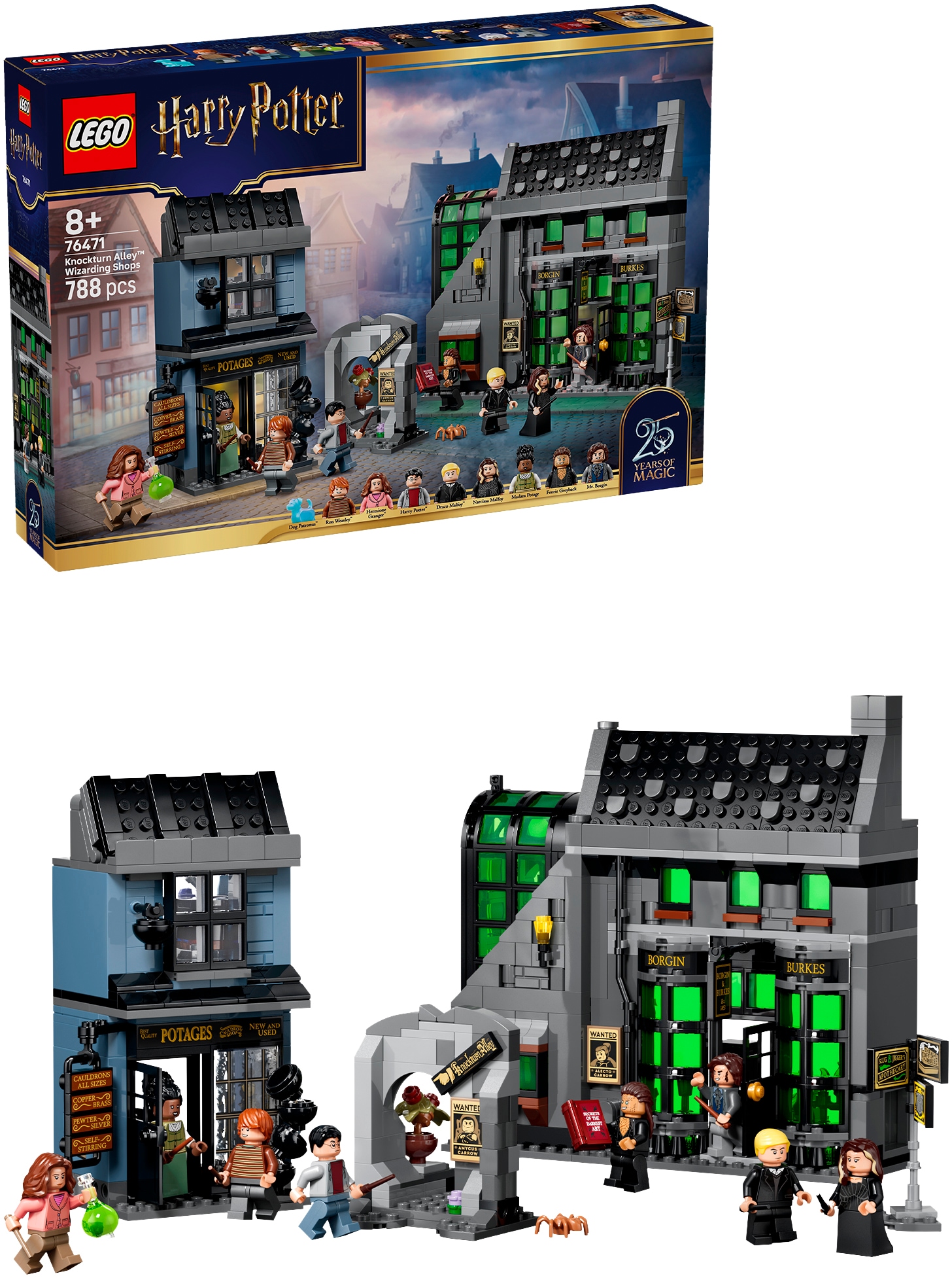 LEGO® Konstruktionsspielsteine »Zaubererläden in der Winkelgasse (76471), LEGO Harry Potter« Made in Europe