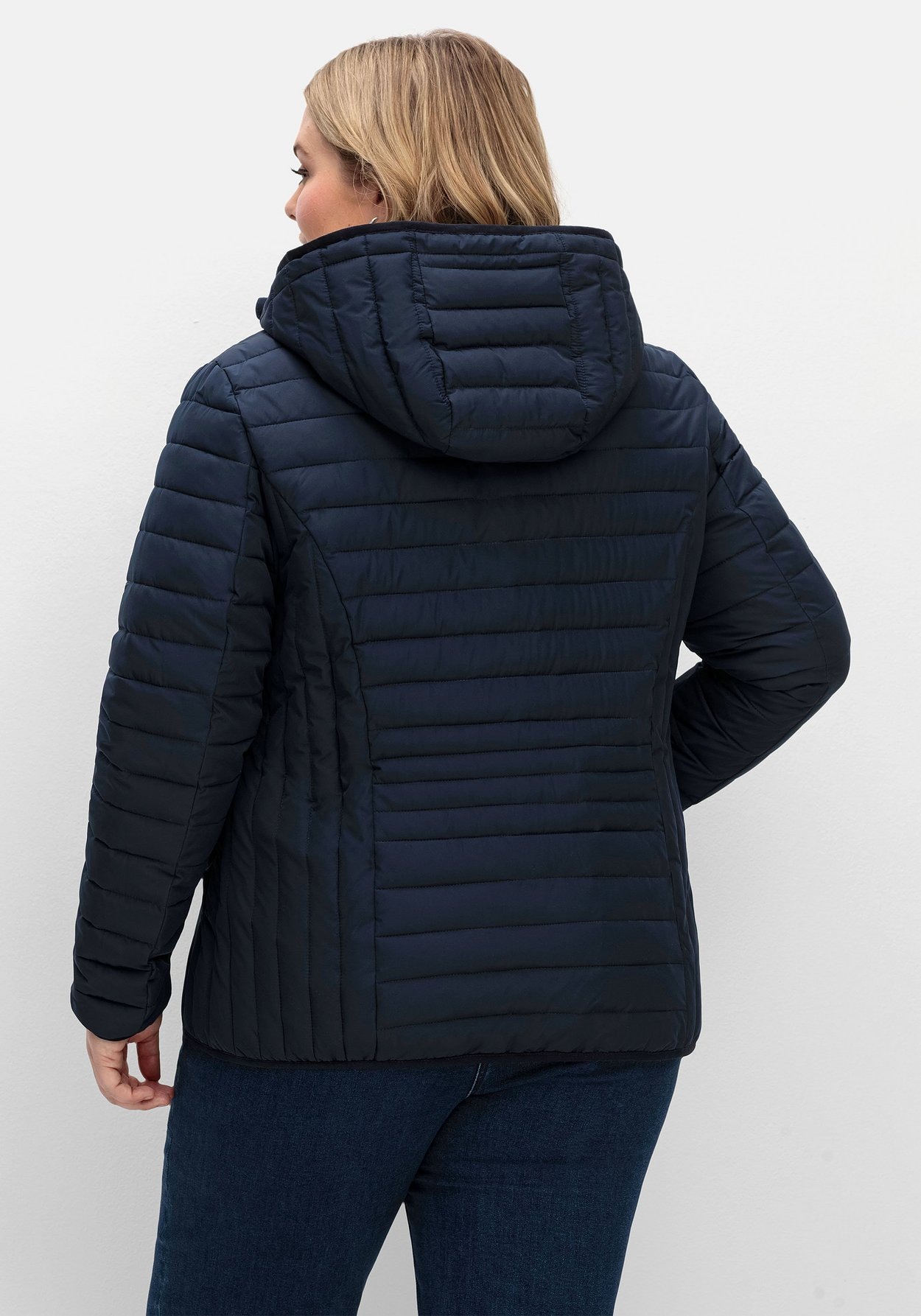 Sheego Steppjacke »Steppjacke leicht wattiert, mit abnehmbarer Kapuze«