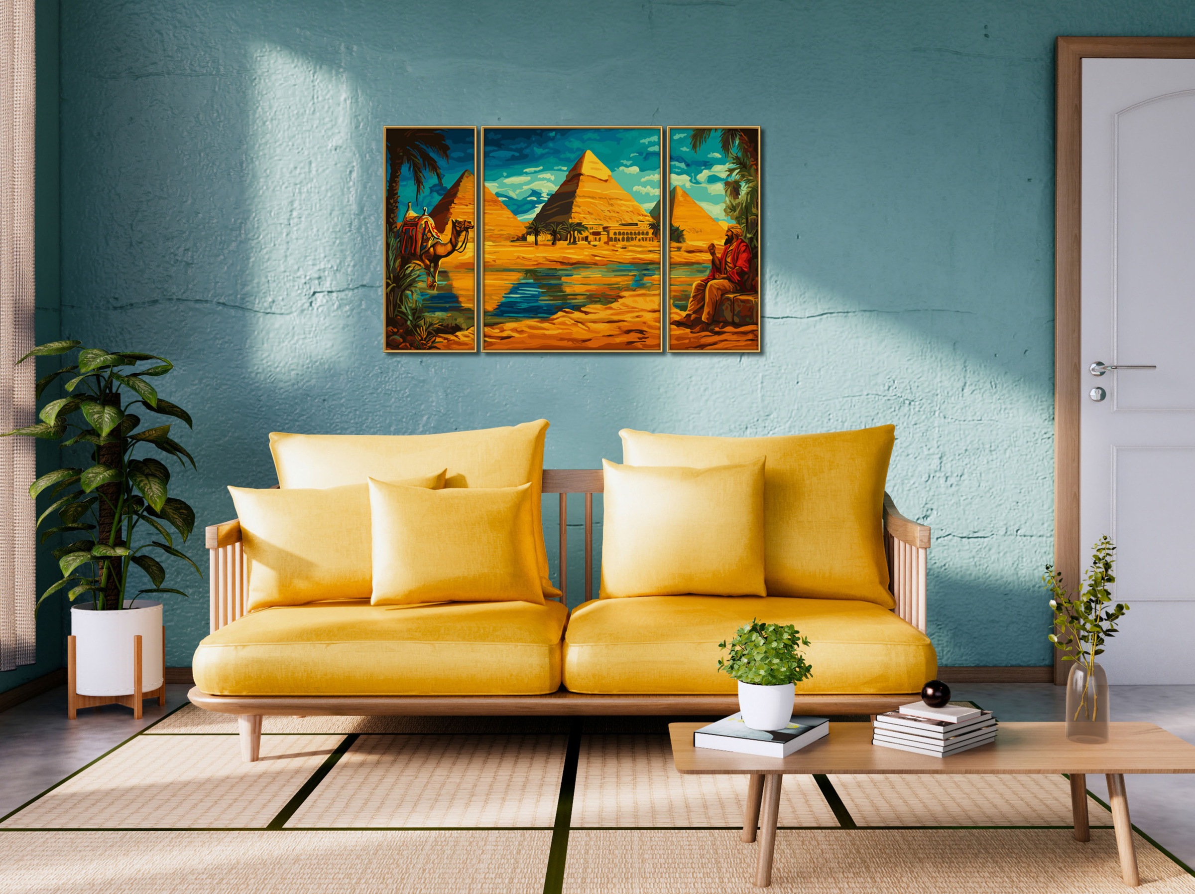 Schipper Malen nach Zahlen »Meisterklasse Triptychon - Ägypten« Made in Germany