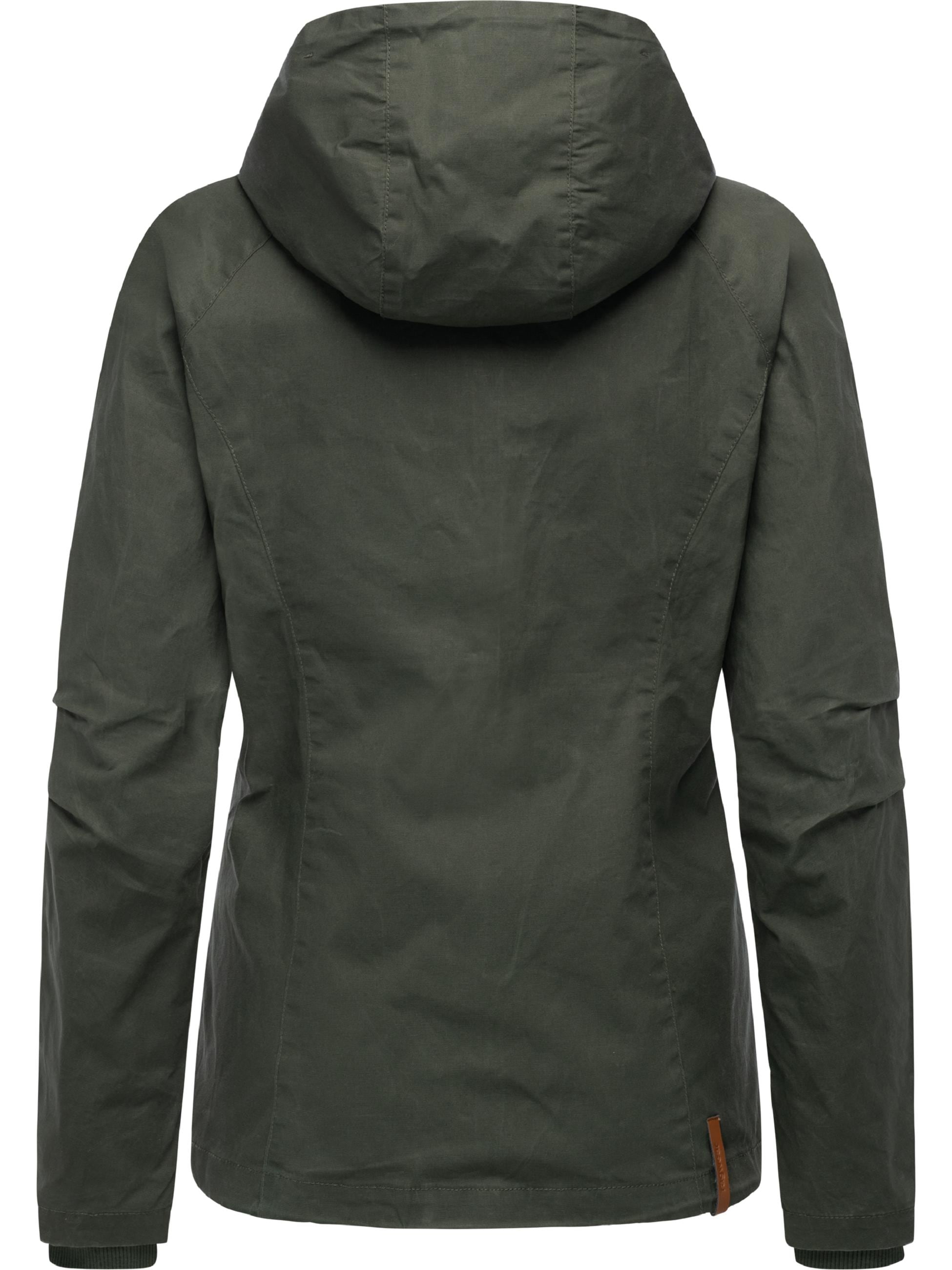 Ragwear Outdoorjacke »Outdoorjacke Dizzea Vintage YOUMODO« mit Kapuze Beschichtete Damen Übergangsjacke mit Kapuze