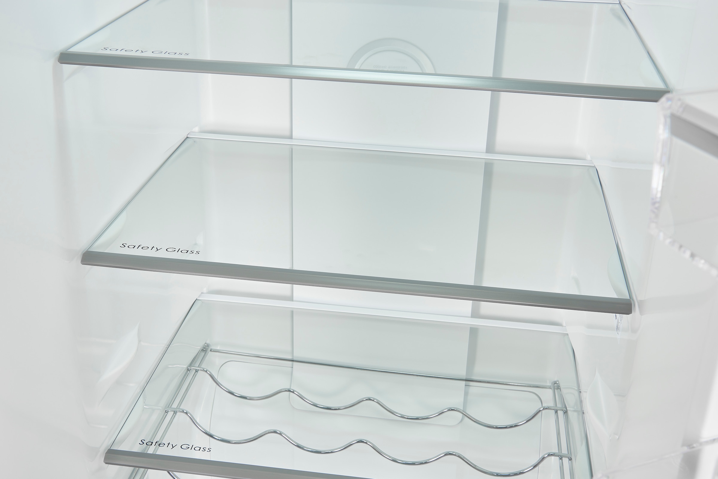 exquisit Vollraumkühlschrank »KS360-V-HE-040E inoxlook-az« 185 cm hoch 60 cm breit Praktisch & modern: Vollraumkühlschrank mit No-Frost & LED-Licht